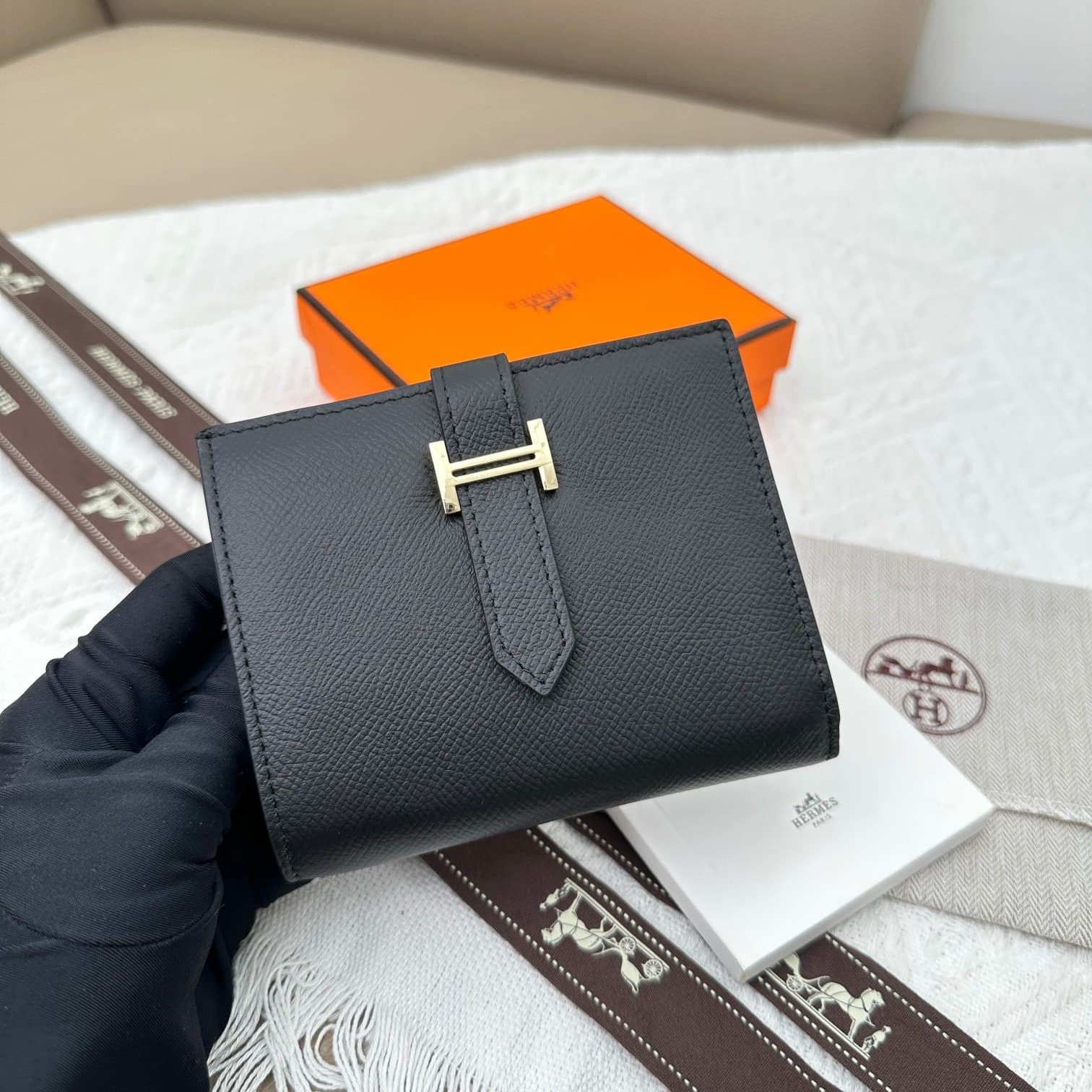 Hermes Black Wallet 5120