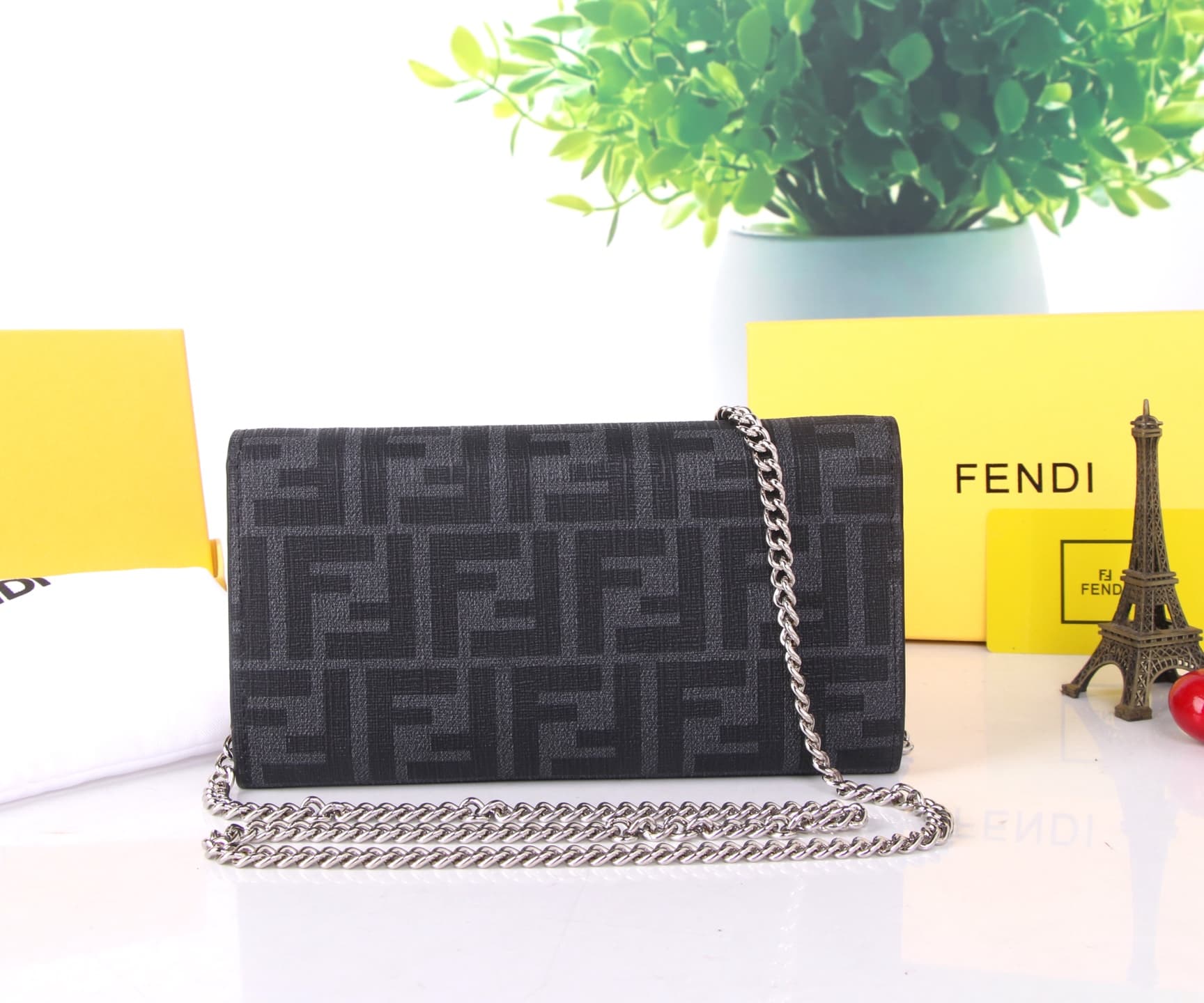 Fendi Black Shoulder Bag SF06