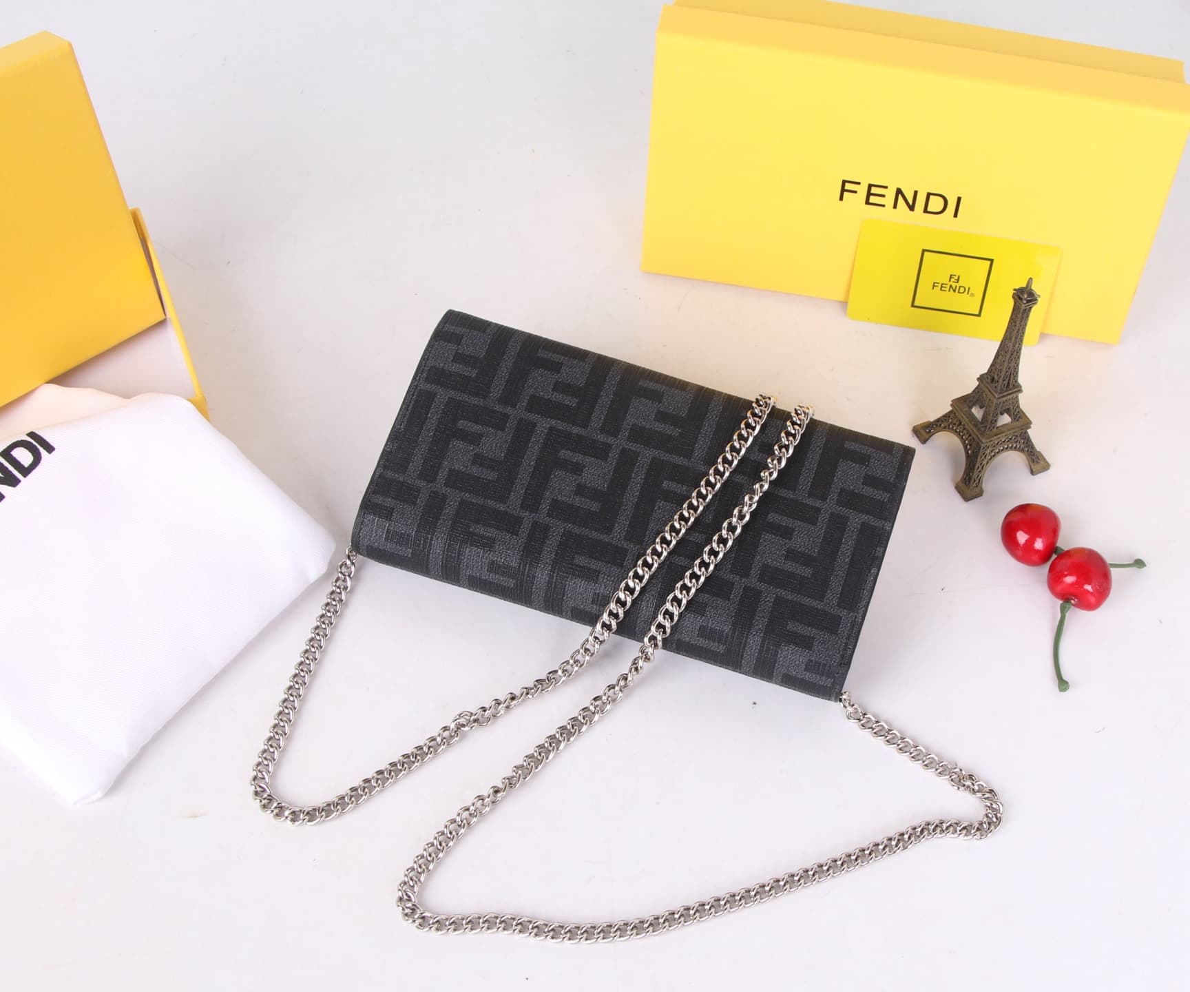 Fendi Black Shoulder Bag SF06