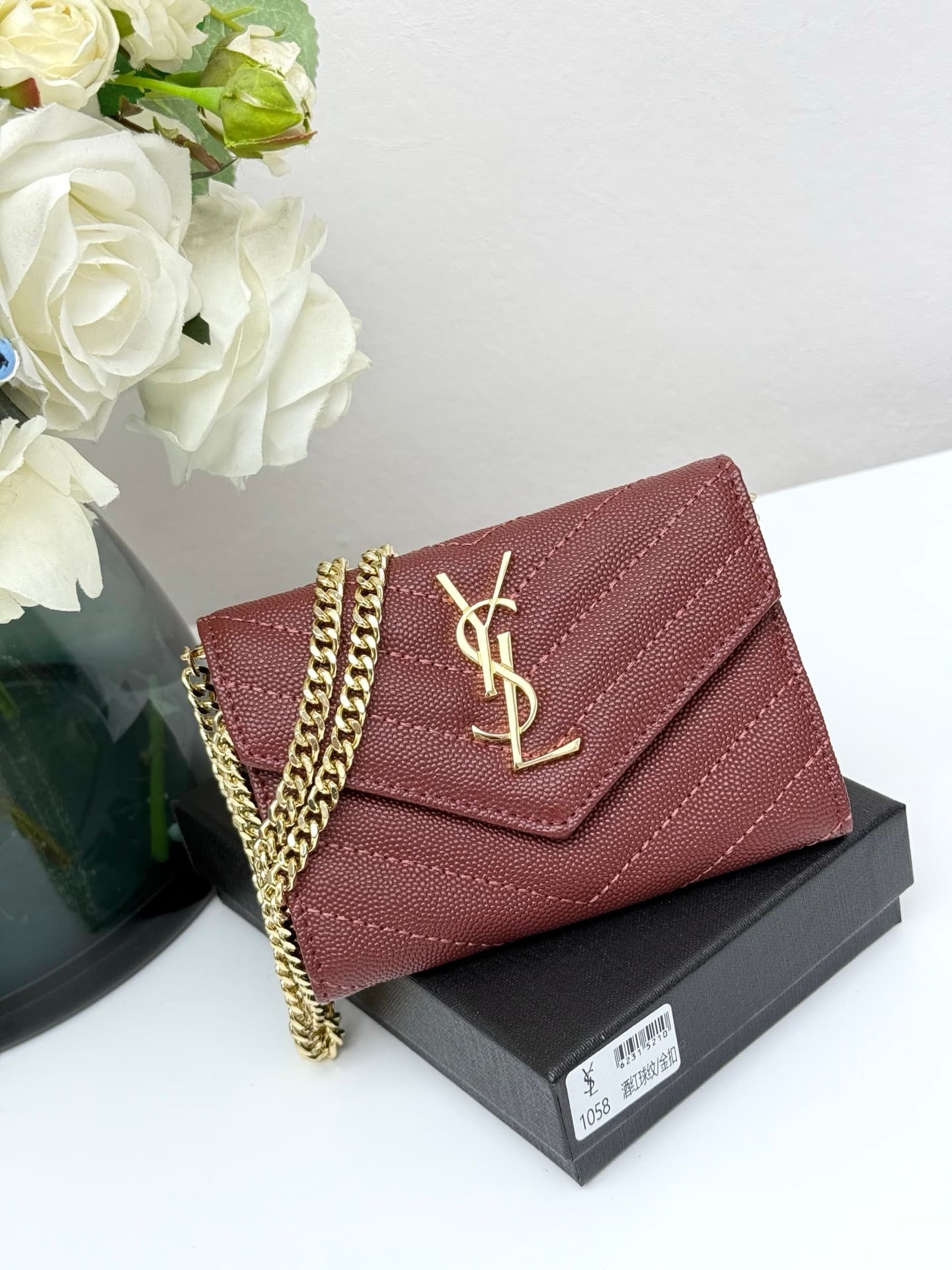 Saint Laurent Gold Wallet 1058