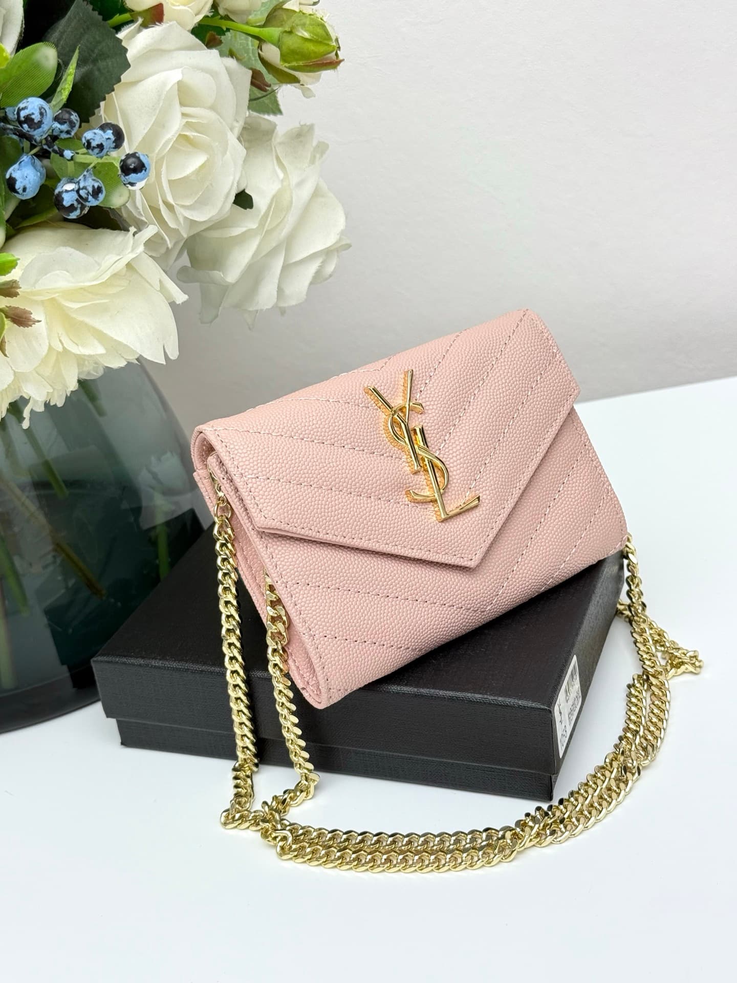 Saint Laurent Gold Wallet 1058