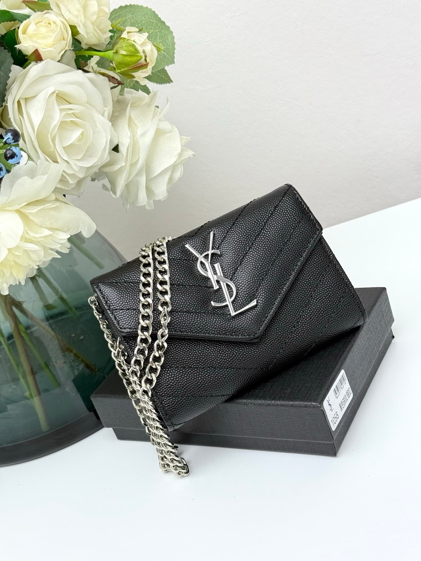 Saint Laurent Gold Wallet 1058