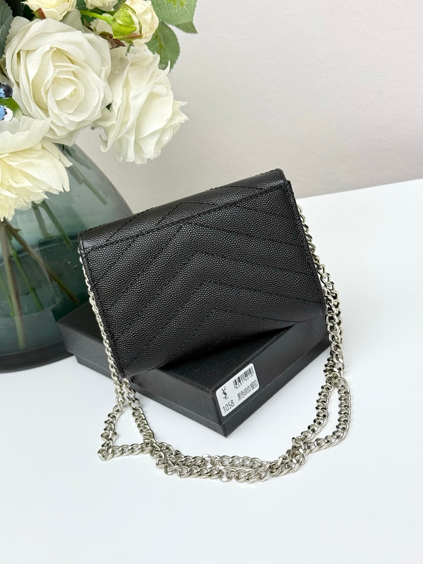 Saint Laurent Gold Wallet 1058