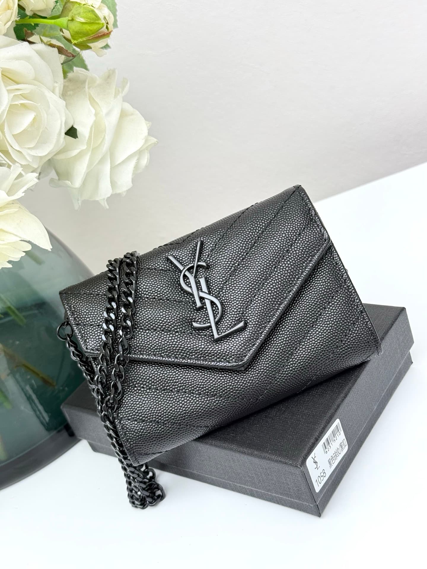 Saint Laurent Gold Wallet 1058
