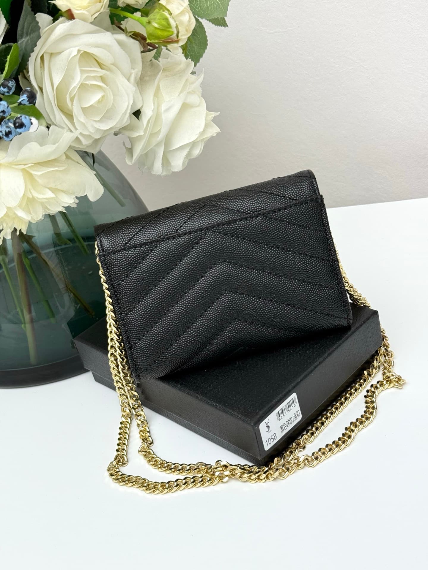 Saint Laurent Gold Wallet 1058