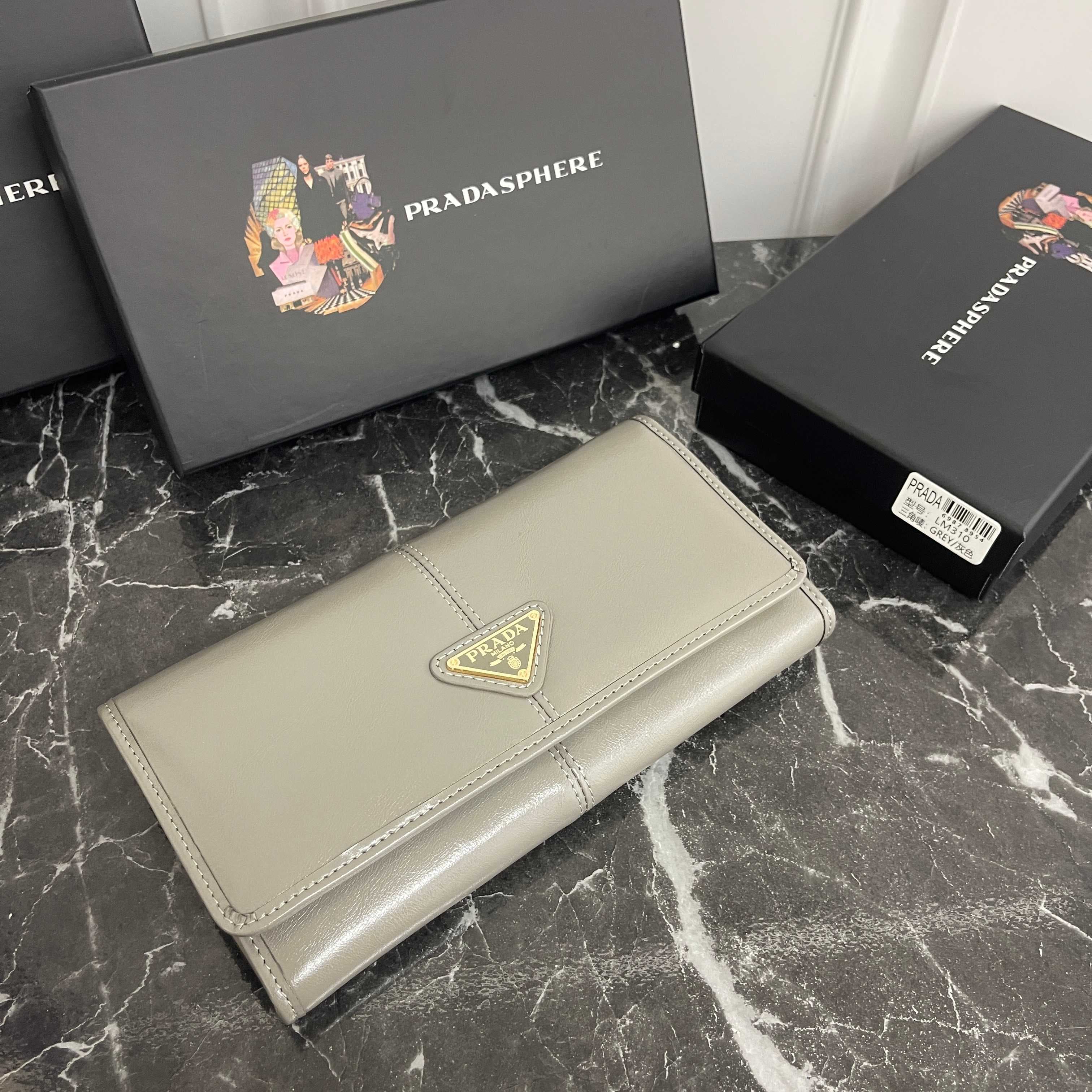 Prada Black Large Wallet