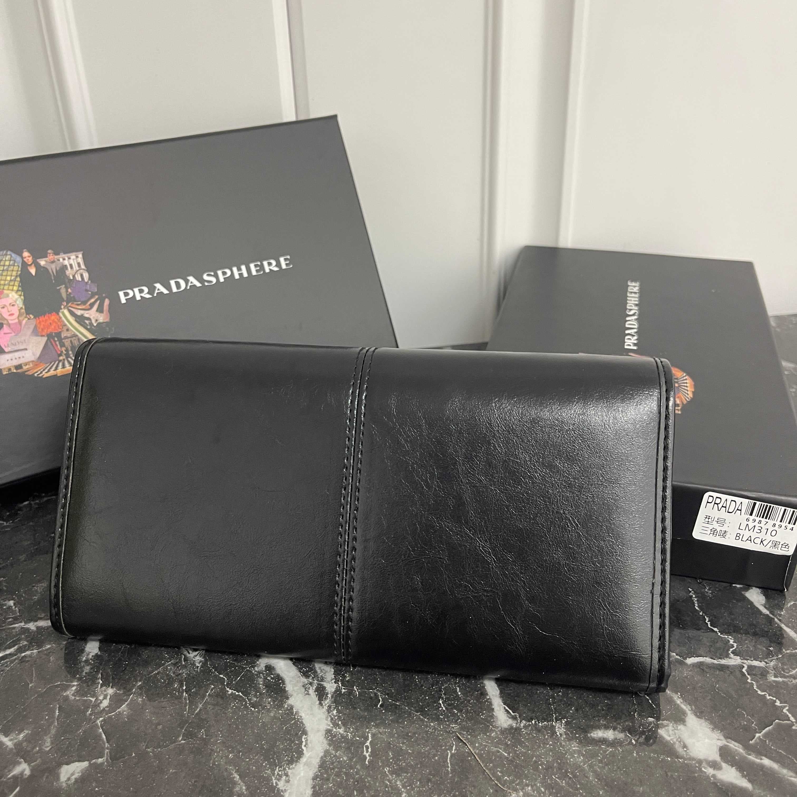 Prada Black Large Wallet