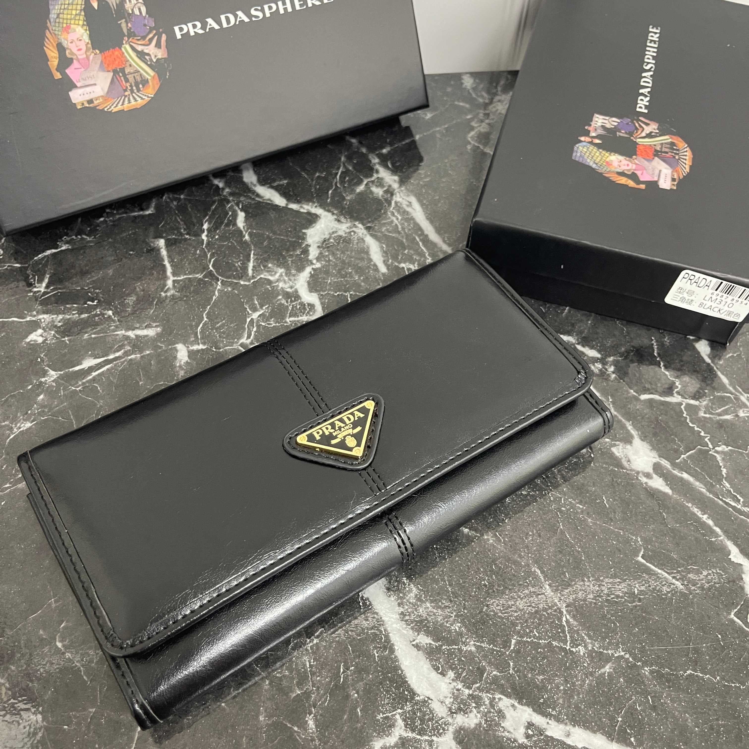 Prada Black Large Wallet