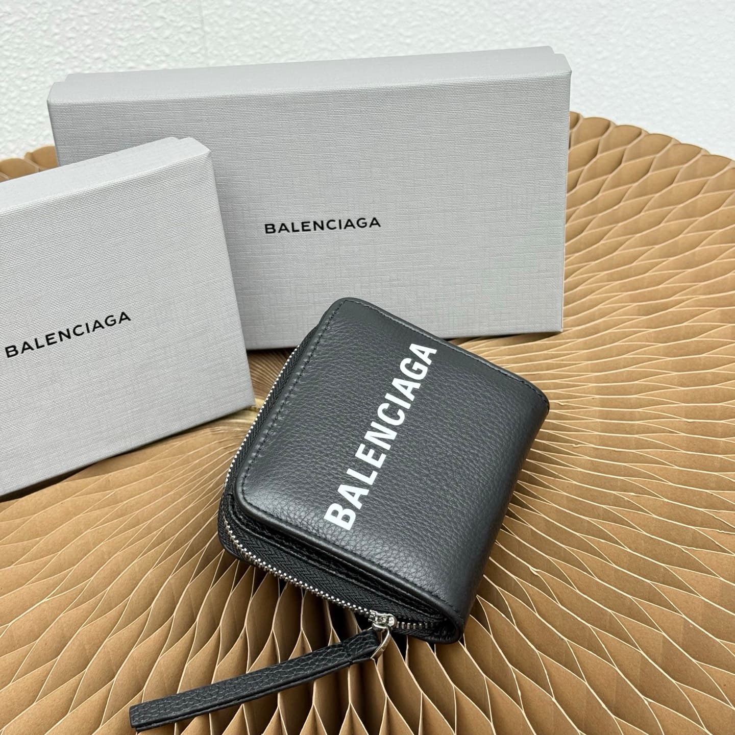Balenciaga Cream Mini Wallet 6016