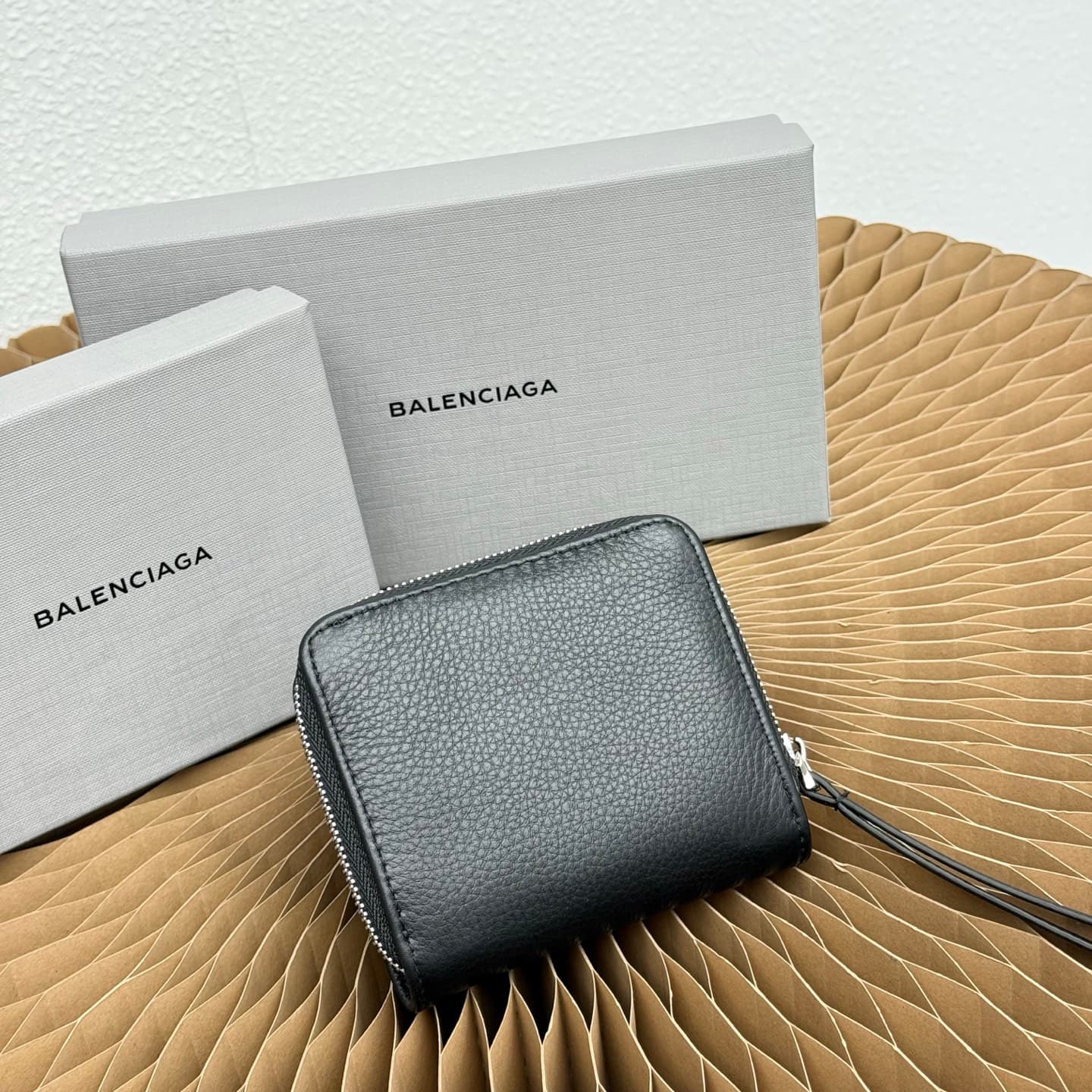 Balenciaga Cream Mini Wallet 6016