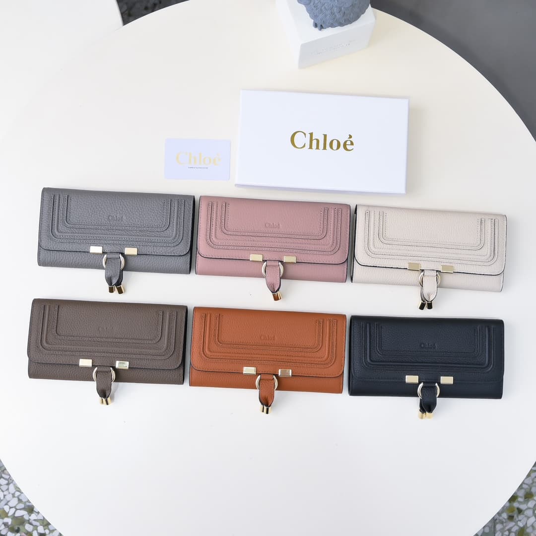 Chloe Gold Wallets A