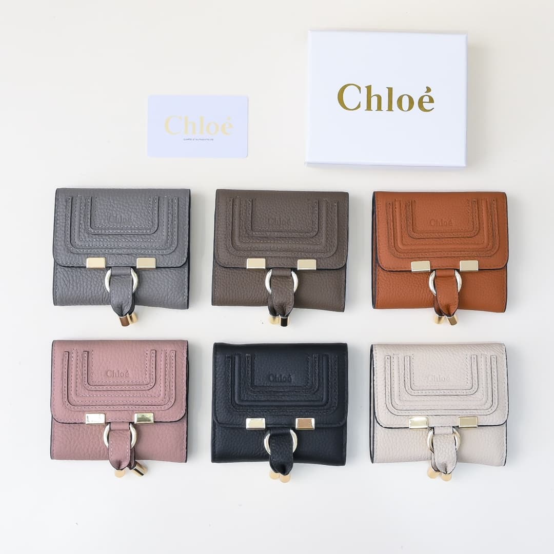 Chloe Gold Wallets A