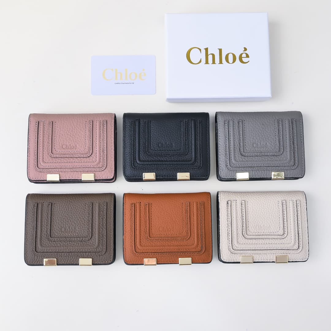 Chloe Gold Wallets A