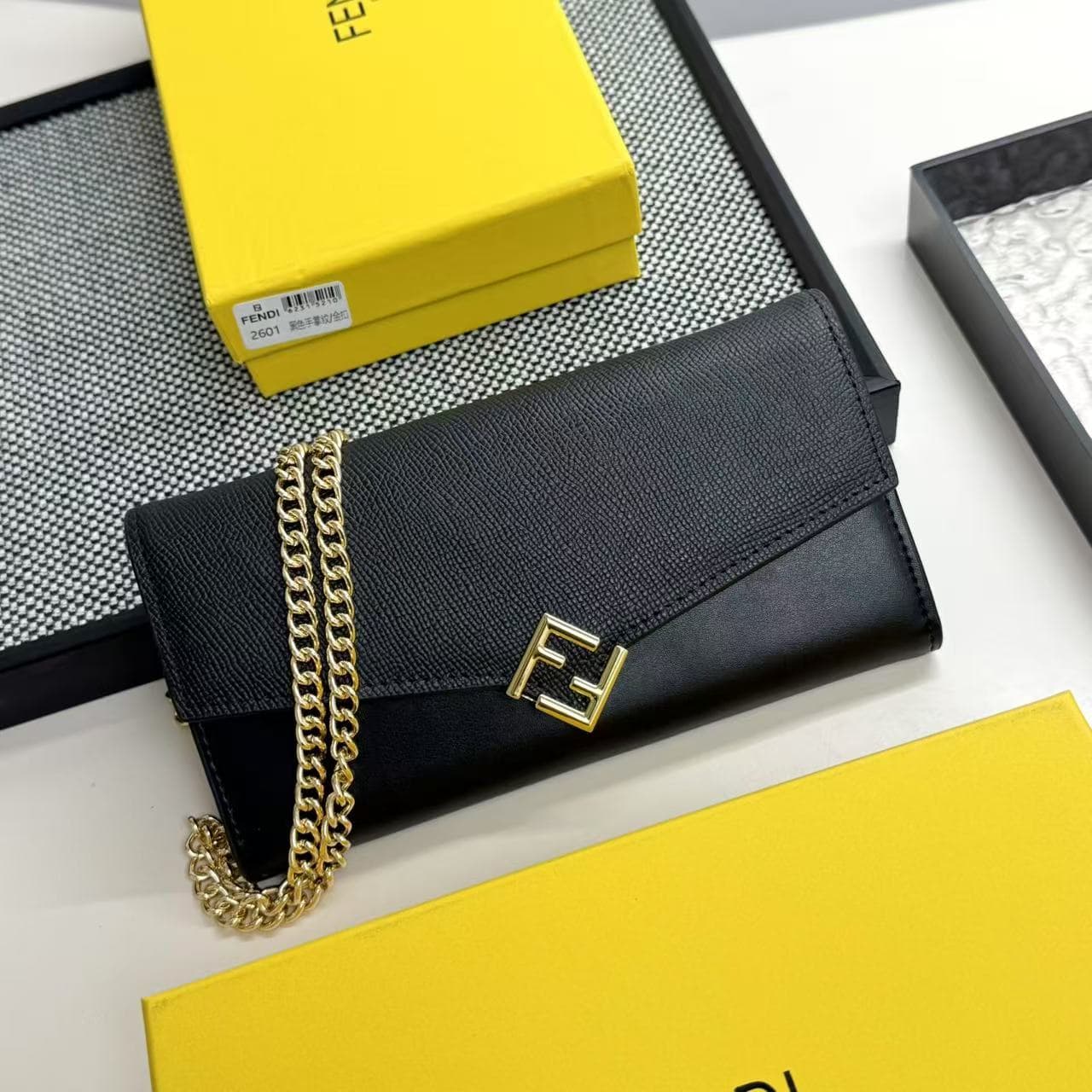 Fendi Black Wallet 2601
