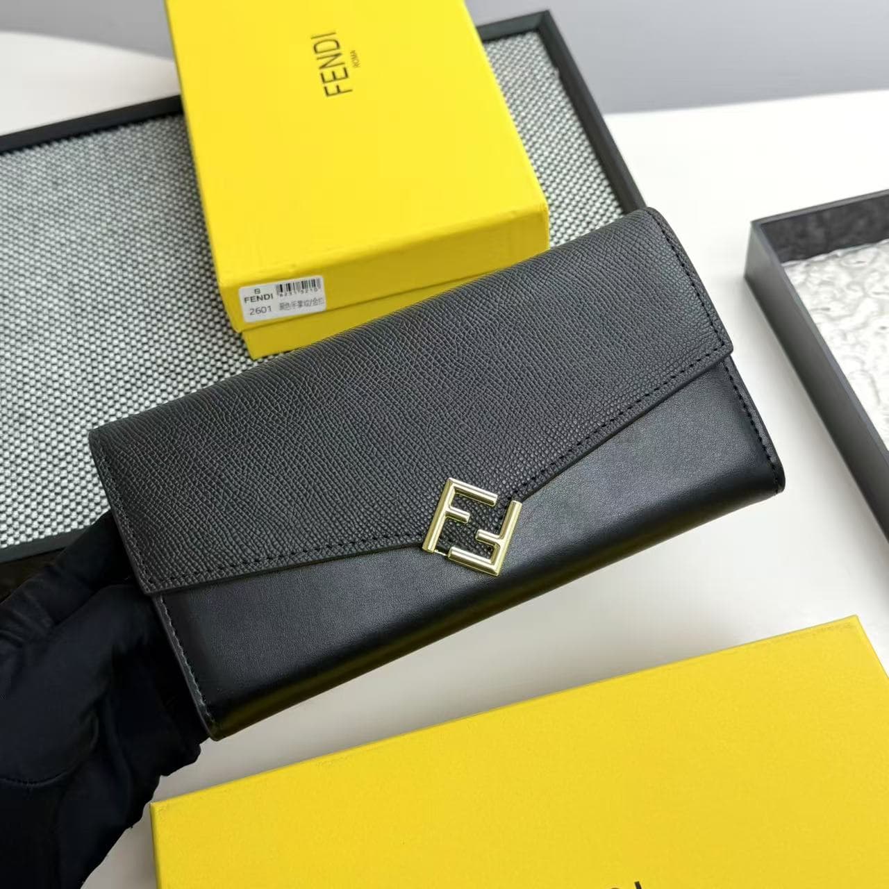 Fendi Black Wallet 2601
