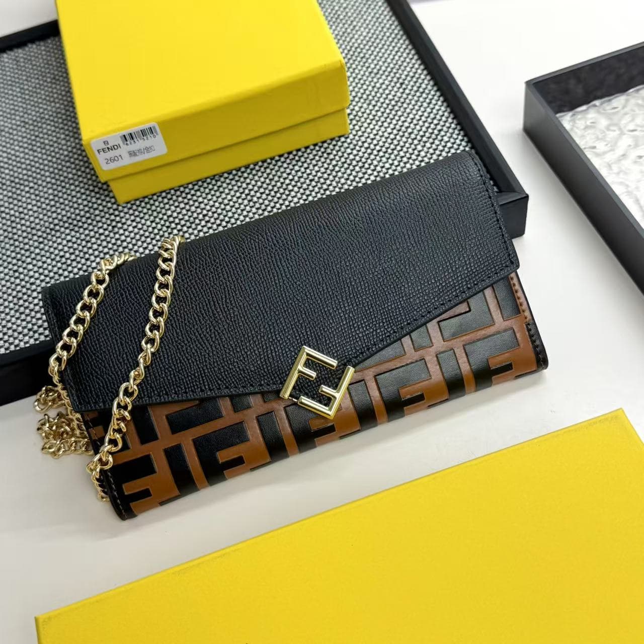 Fendi Black Wallet 2601