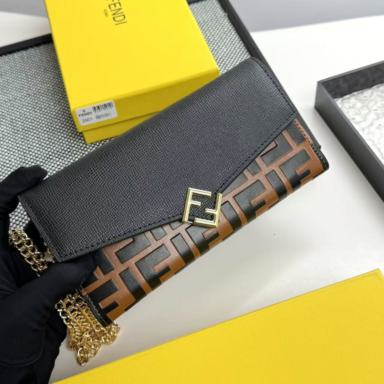 Fendi Black Wallet 2601