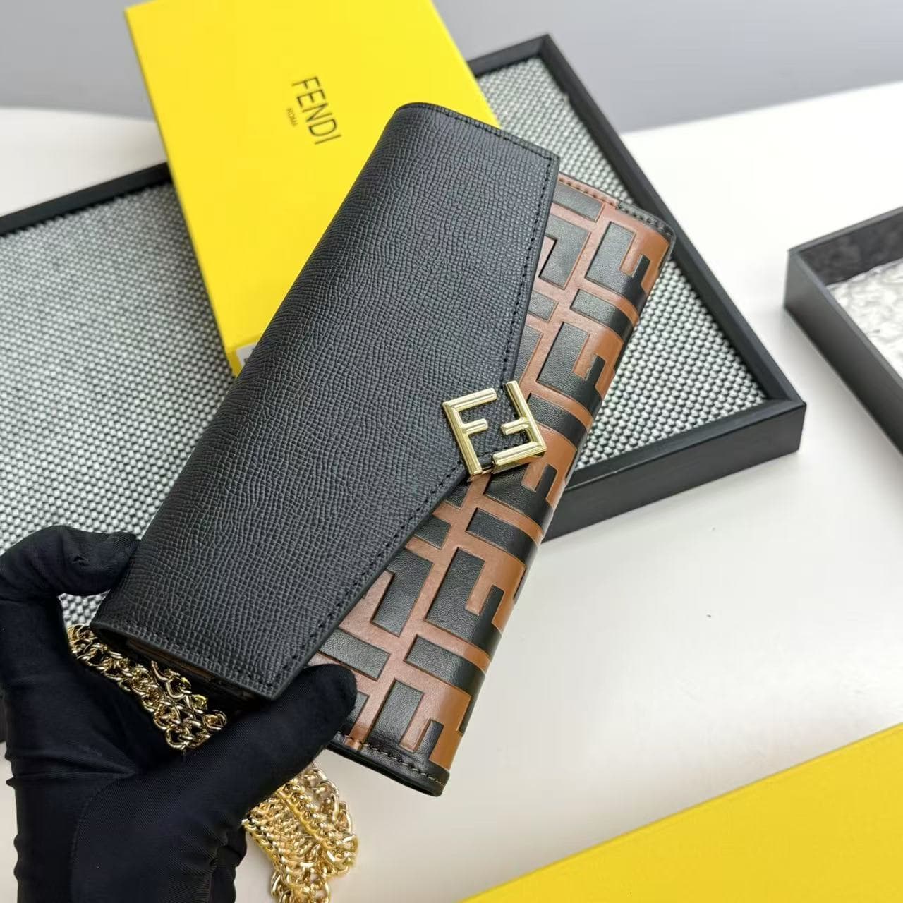 Fendi Black Wallet 2601
