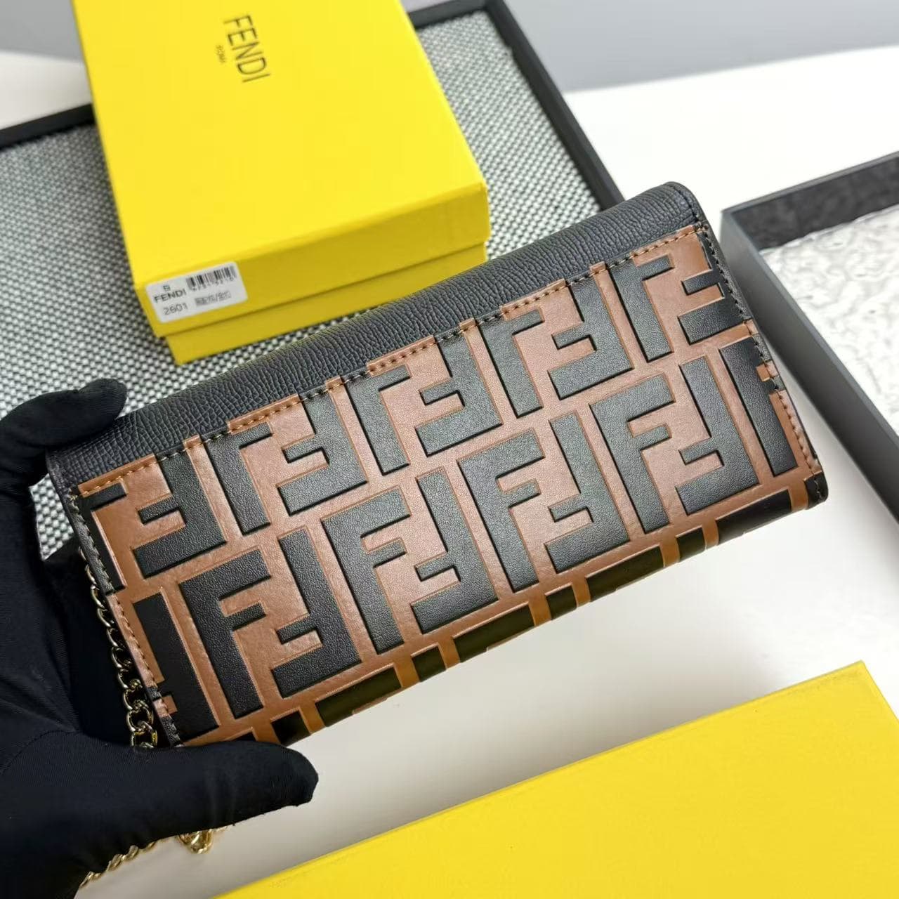 Fendi Black Wallet 2601