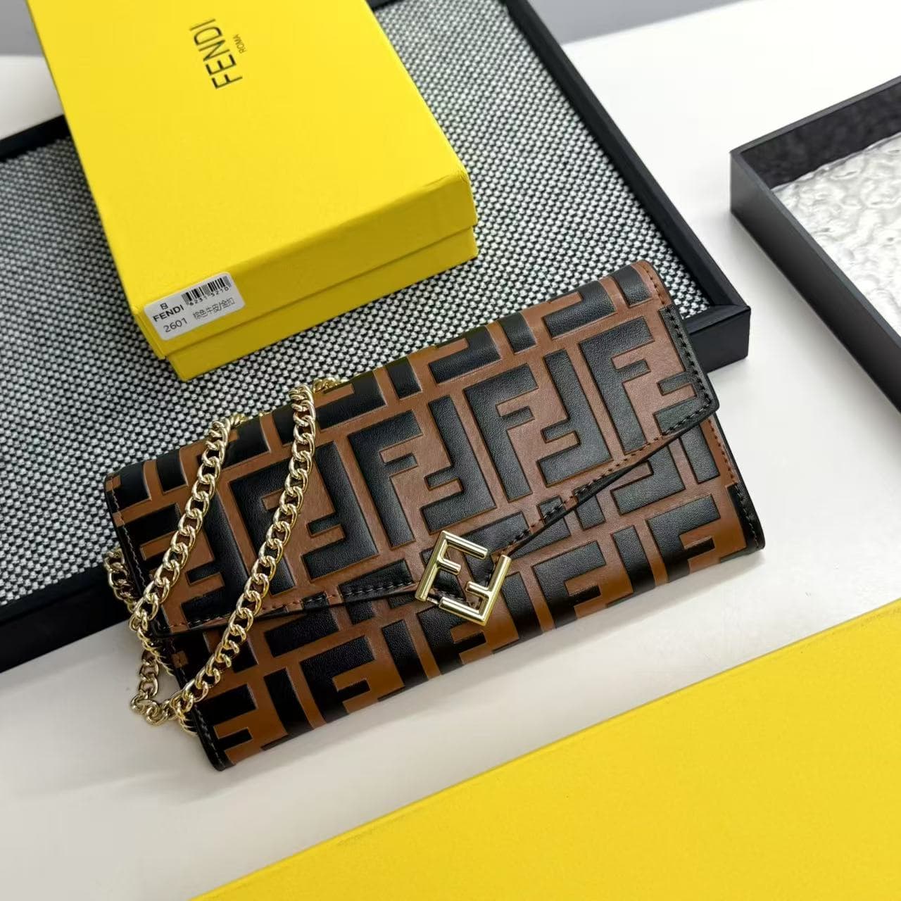 Fendi Black Wallet 2601