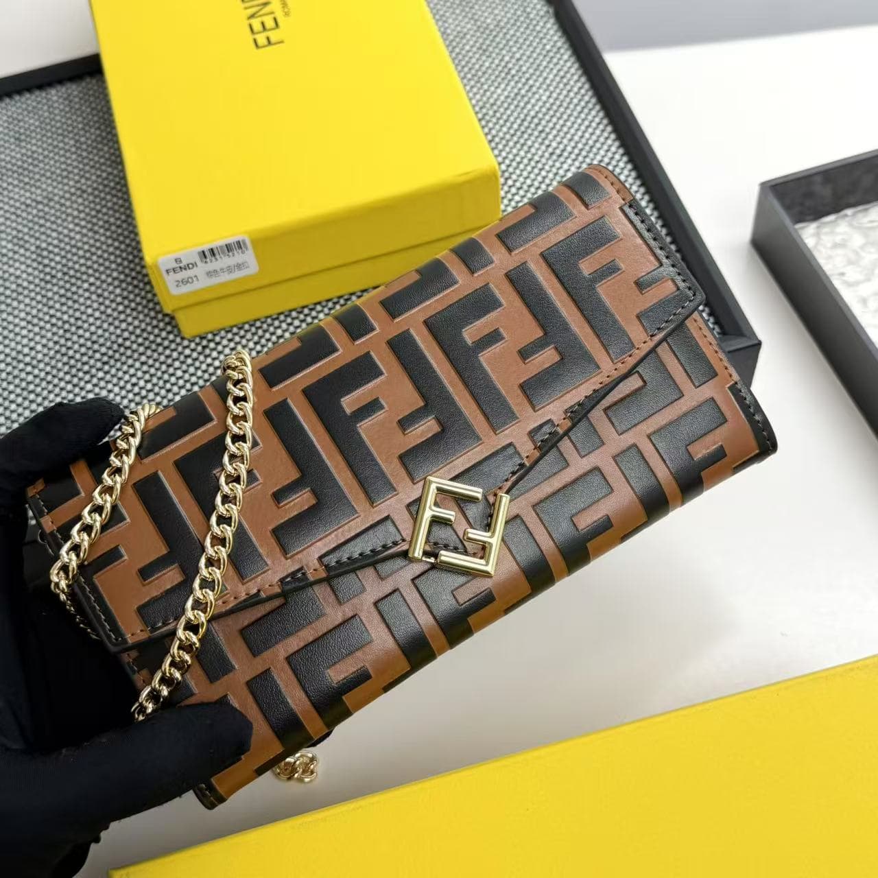 Fendi Black Wallet 2601