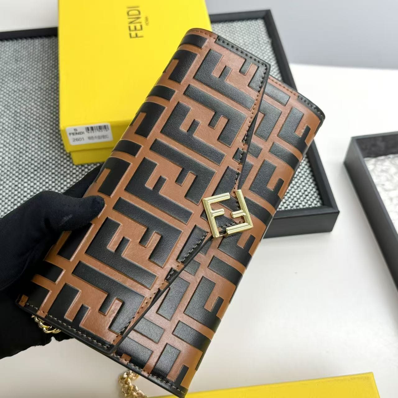 Fendi Black Wallet 2601