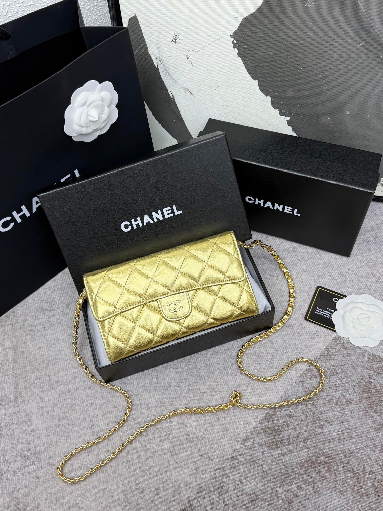 Chanel Gold Wallet 50076