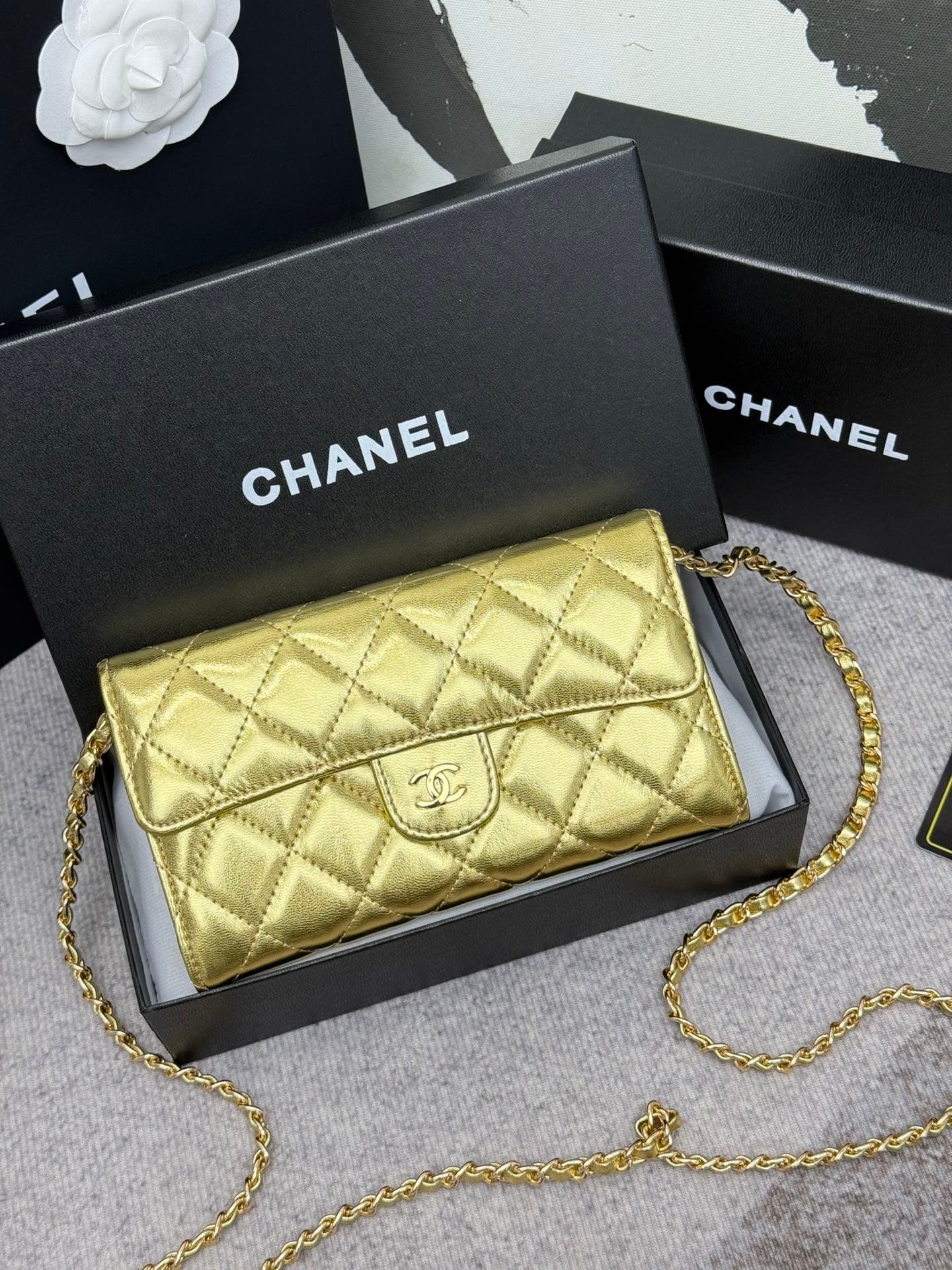 Chanel Gold Wallet 50076