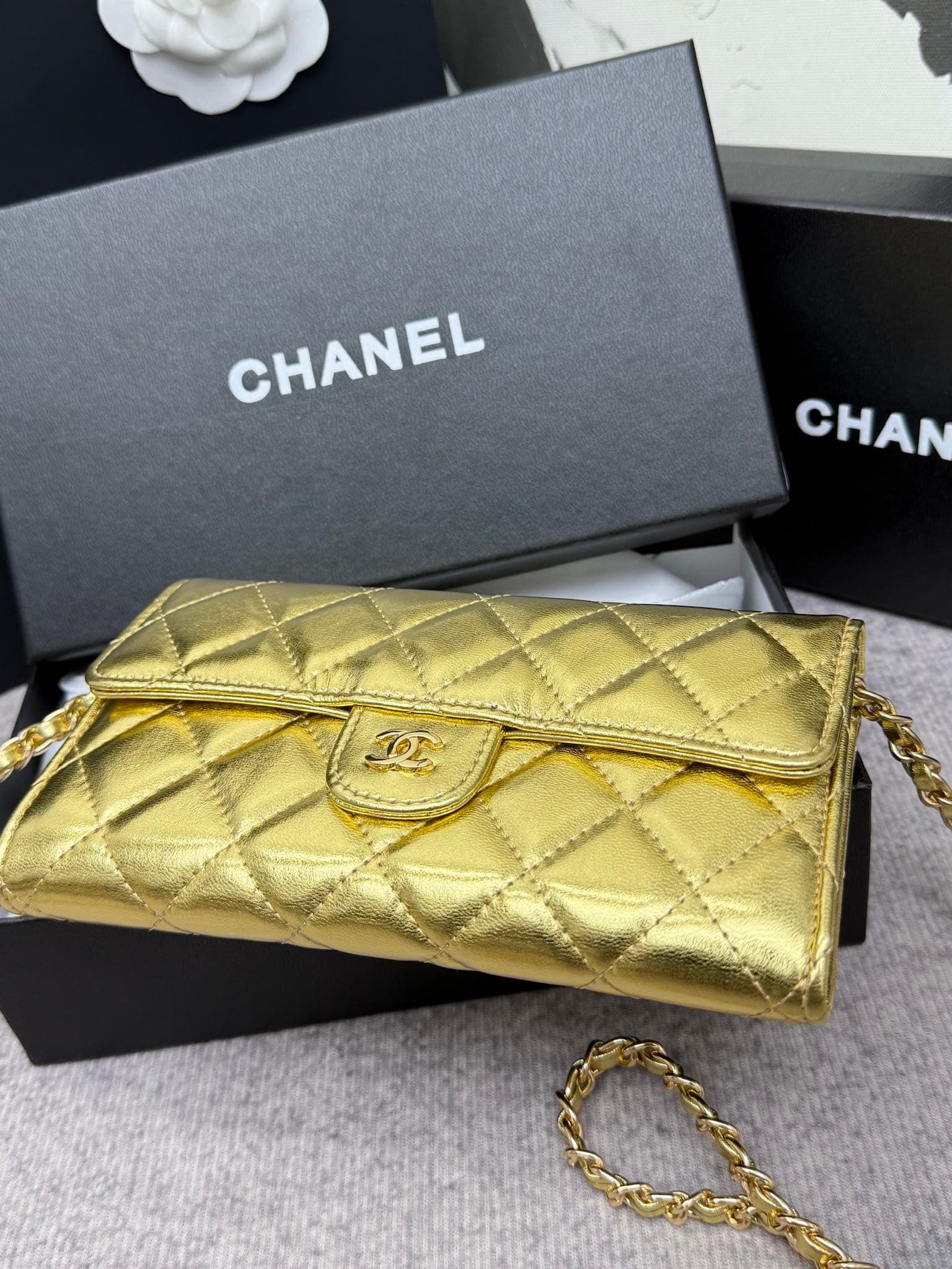 Chanel Gold Wallet 50076