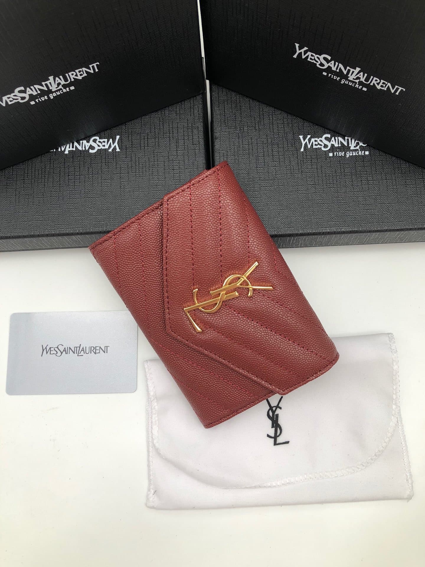 Saint Laurent Gold Wallet 1057
