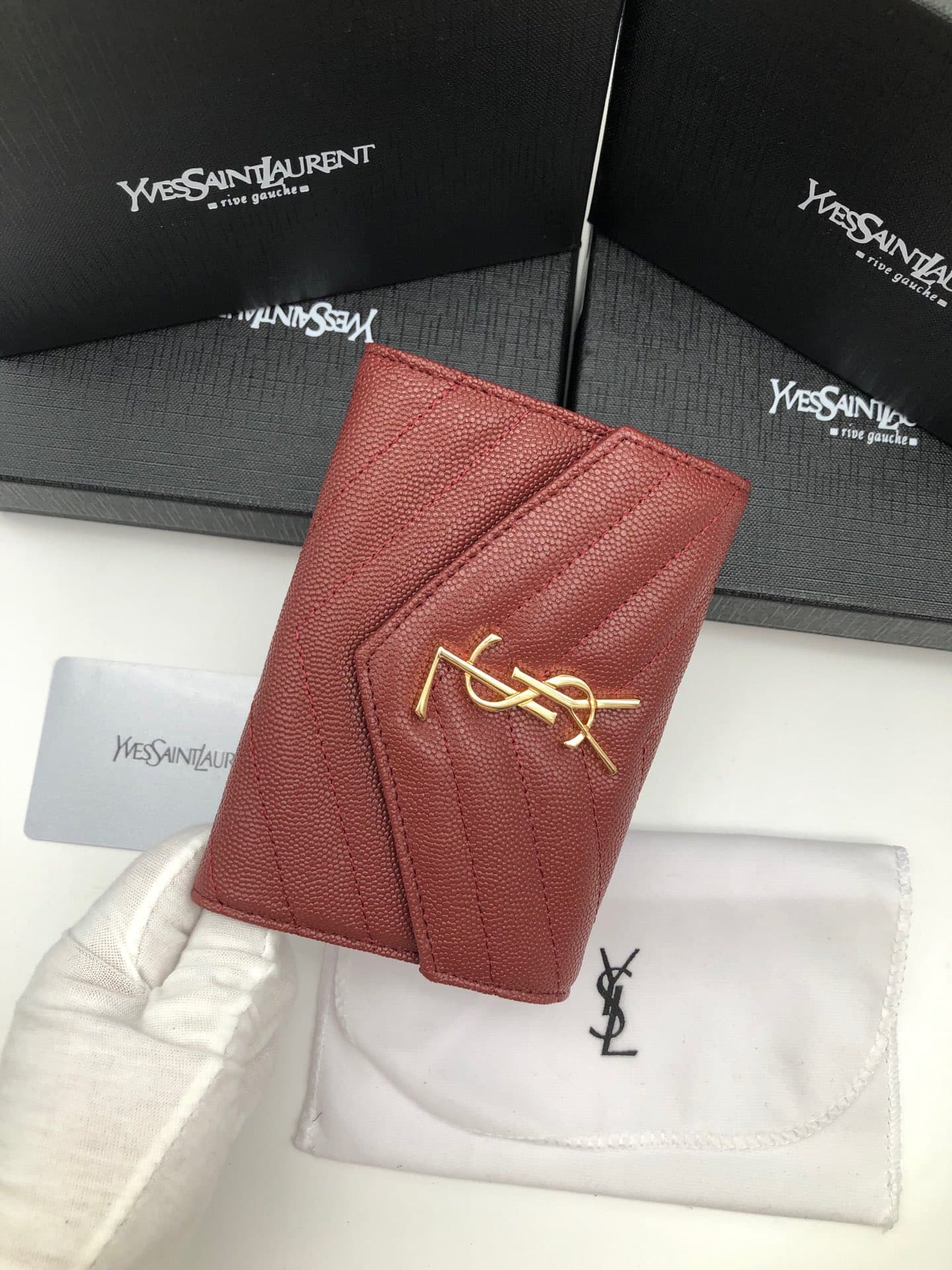 Saint Laurent Gold Wallet 1057