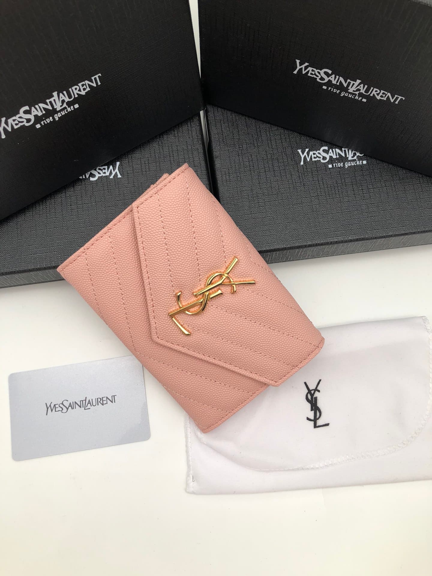 Saint Laurent Gold Wallet 1057
