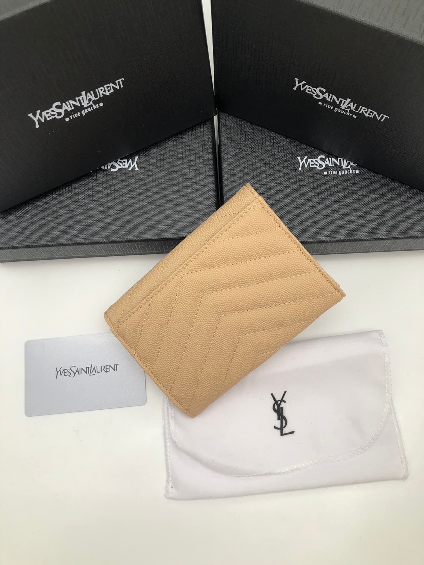 Saint Laurent Gold Wallet 1057