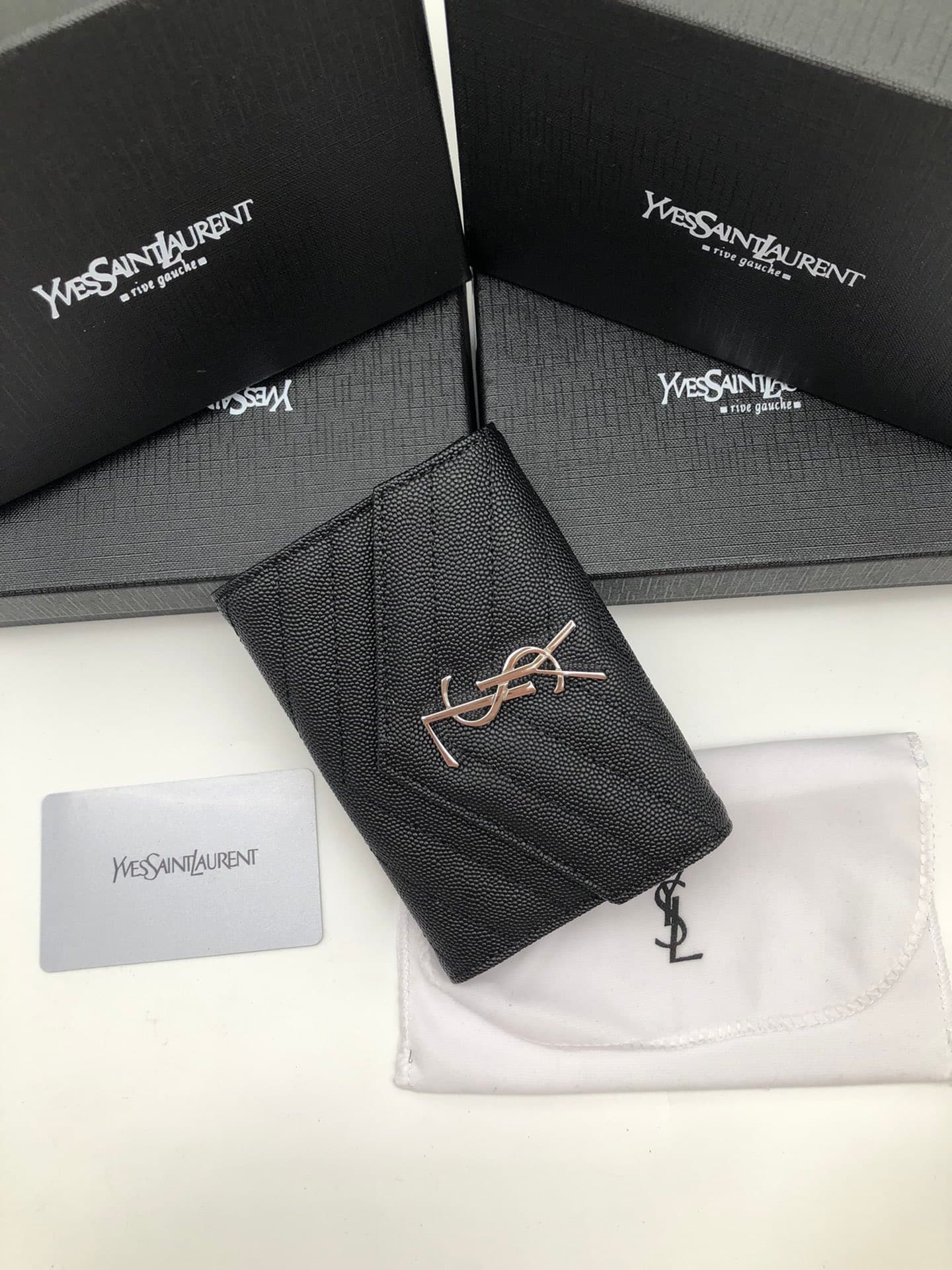 Saint Laurent Gold Wallet 1057