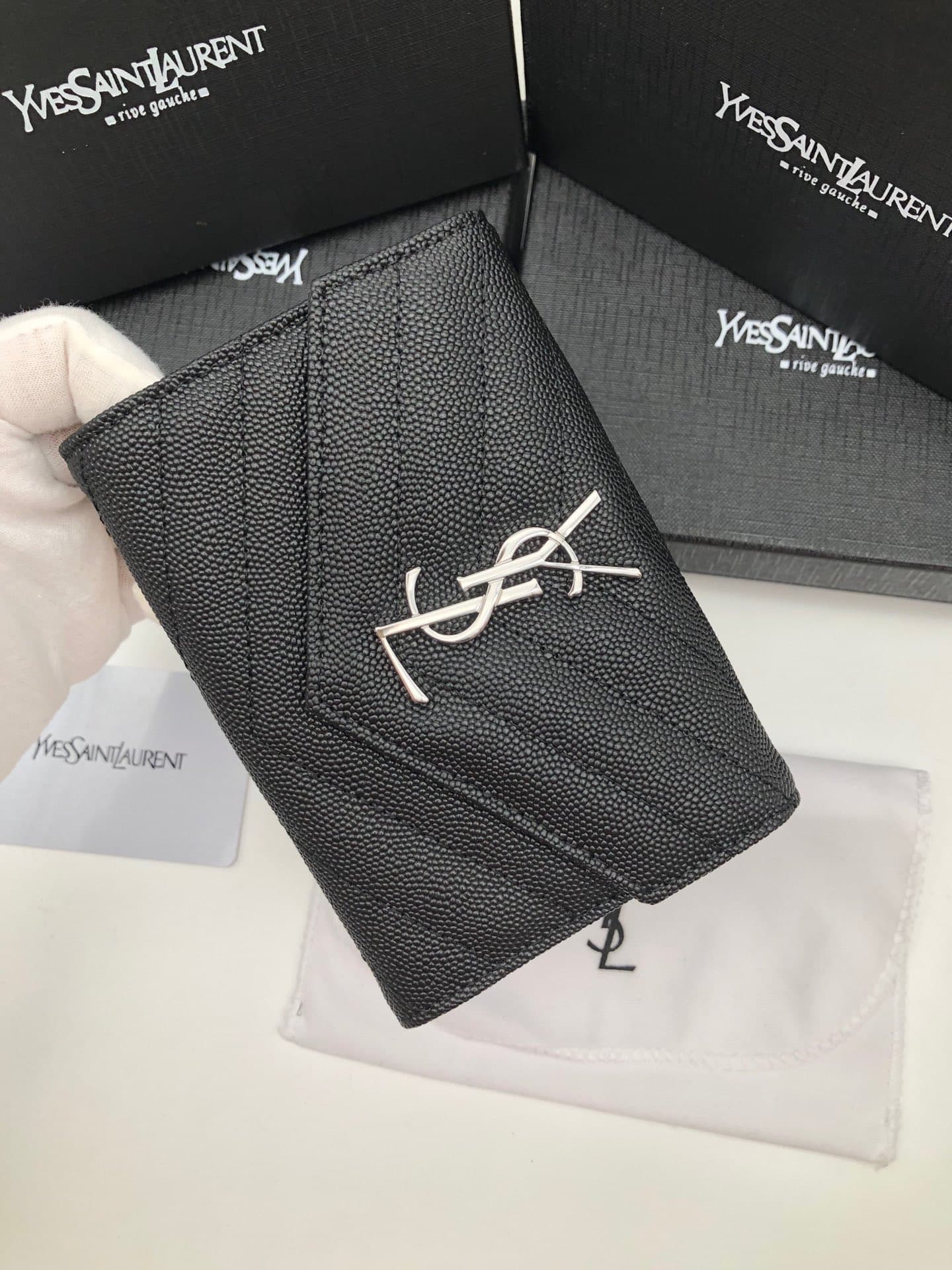 Saint Laurent Gold Wallet 1057