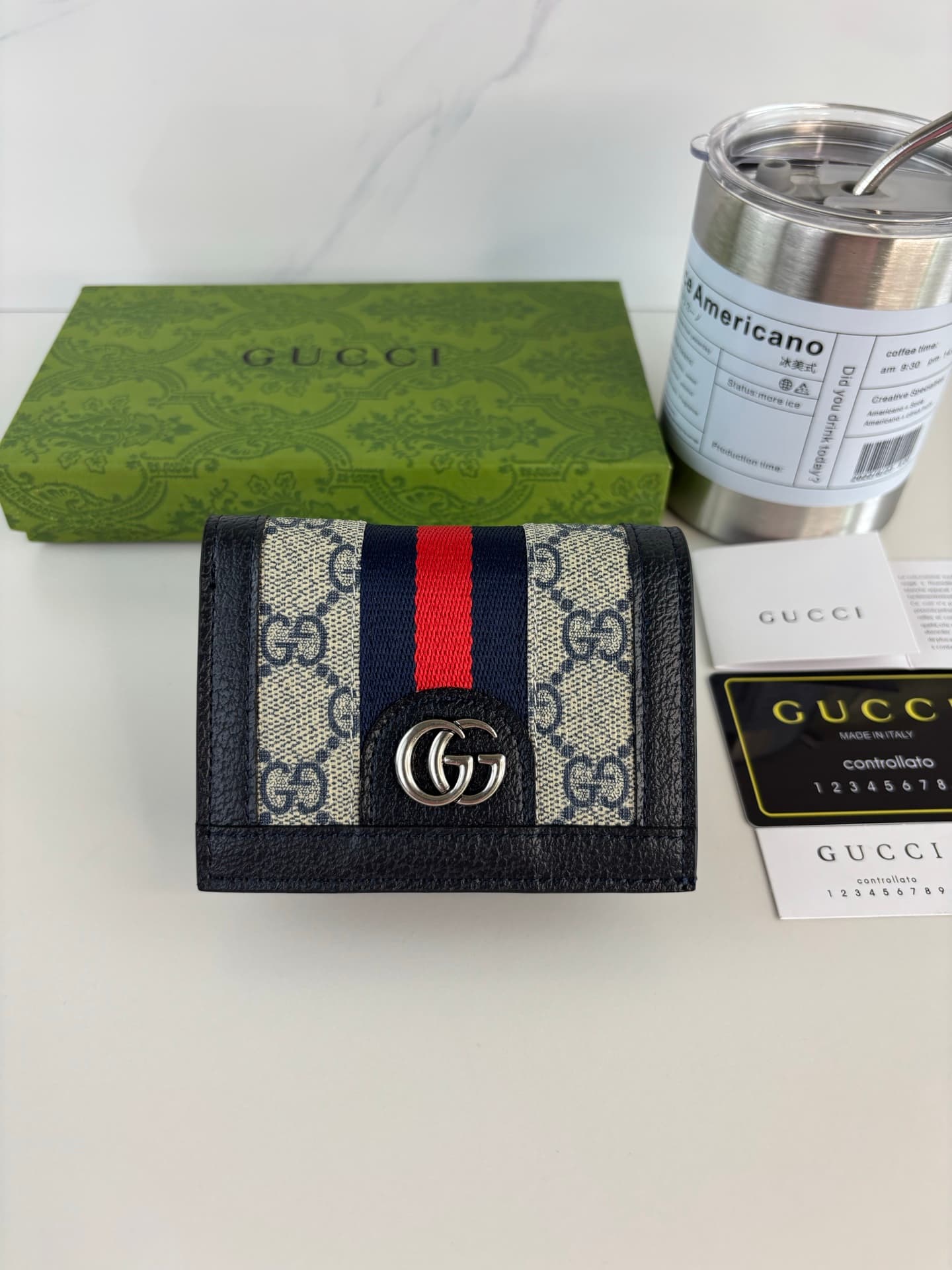 Gucci Blue Wallet 523155