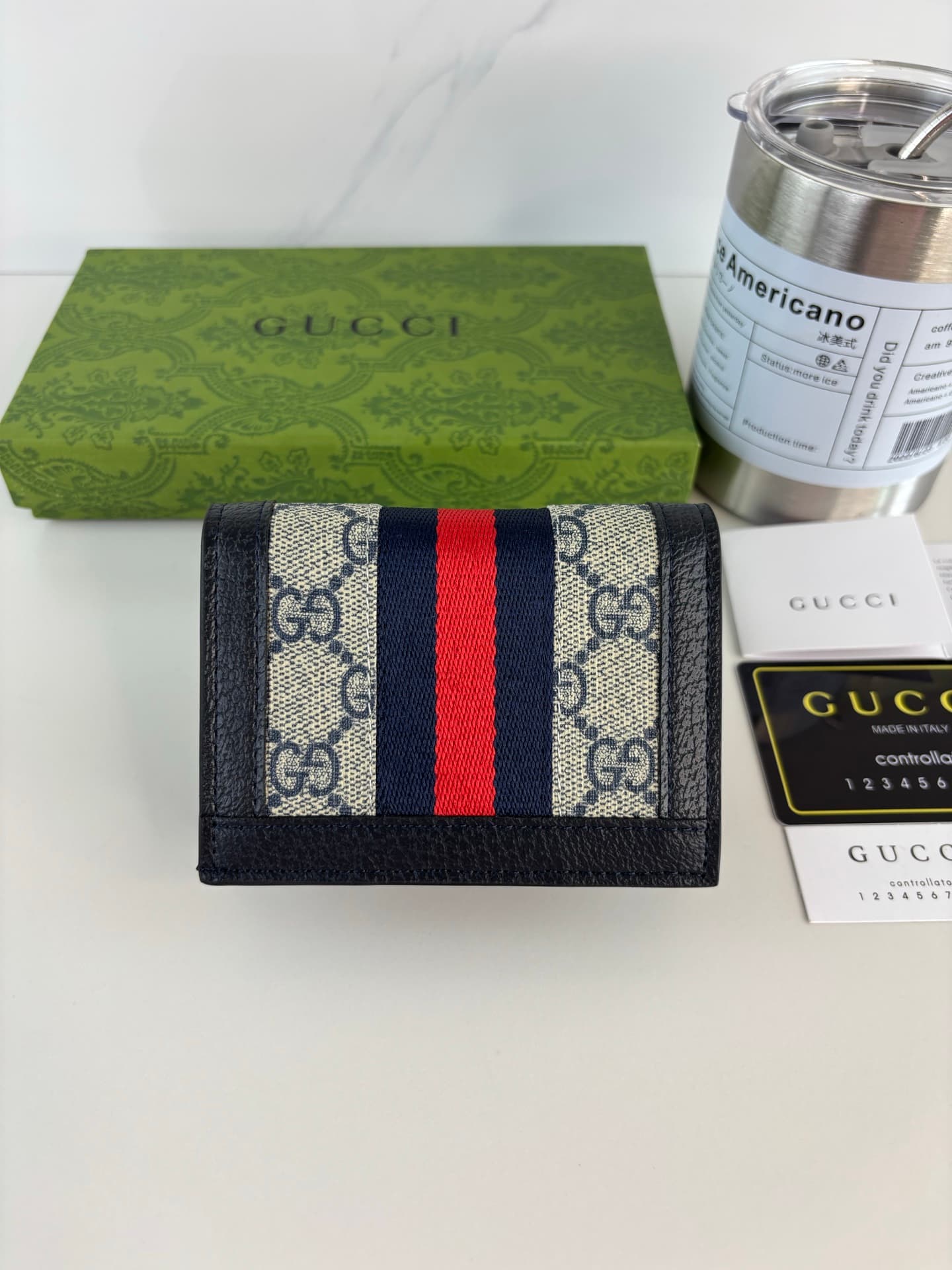Gucci Blue Wallet 523155