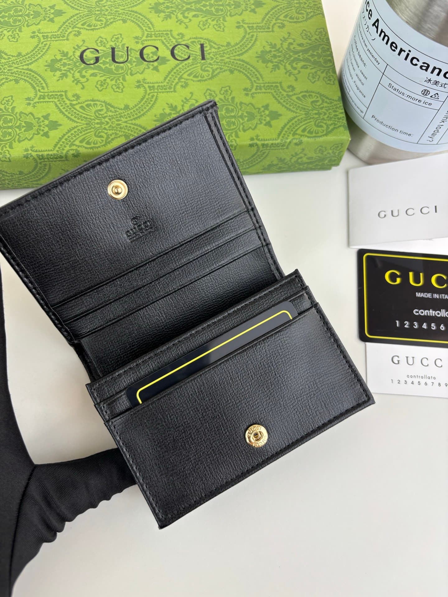Gucci Black Wallet 621887