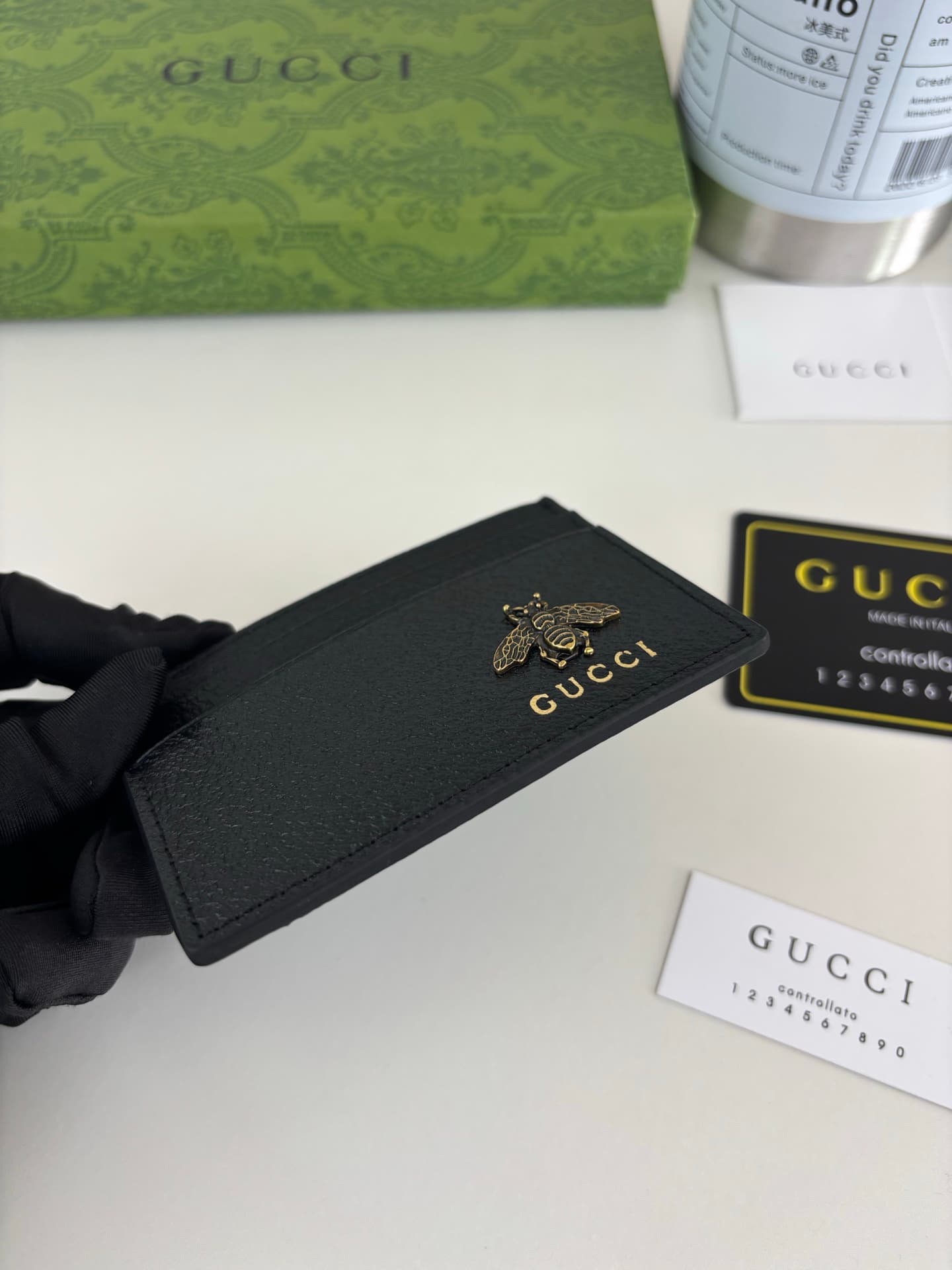 Gucci Black Wallet 523685