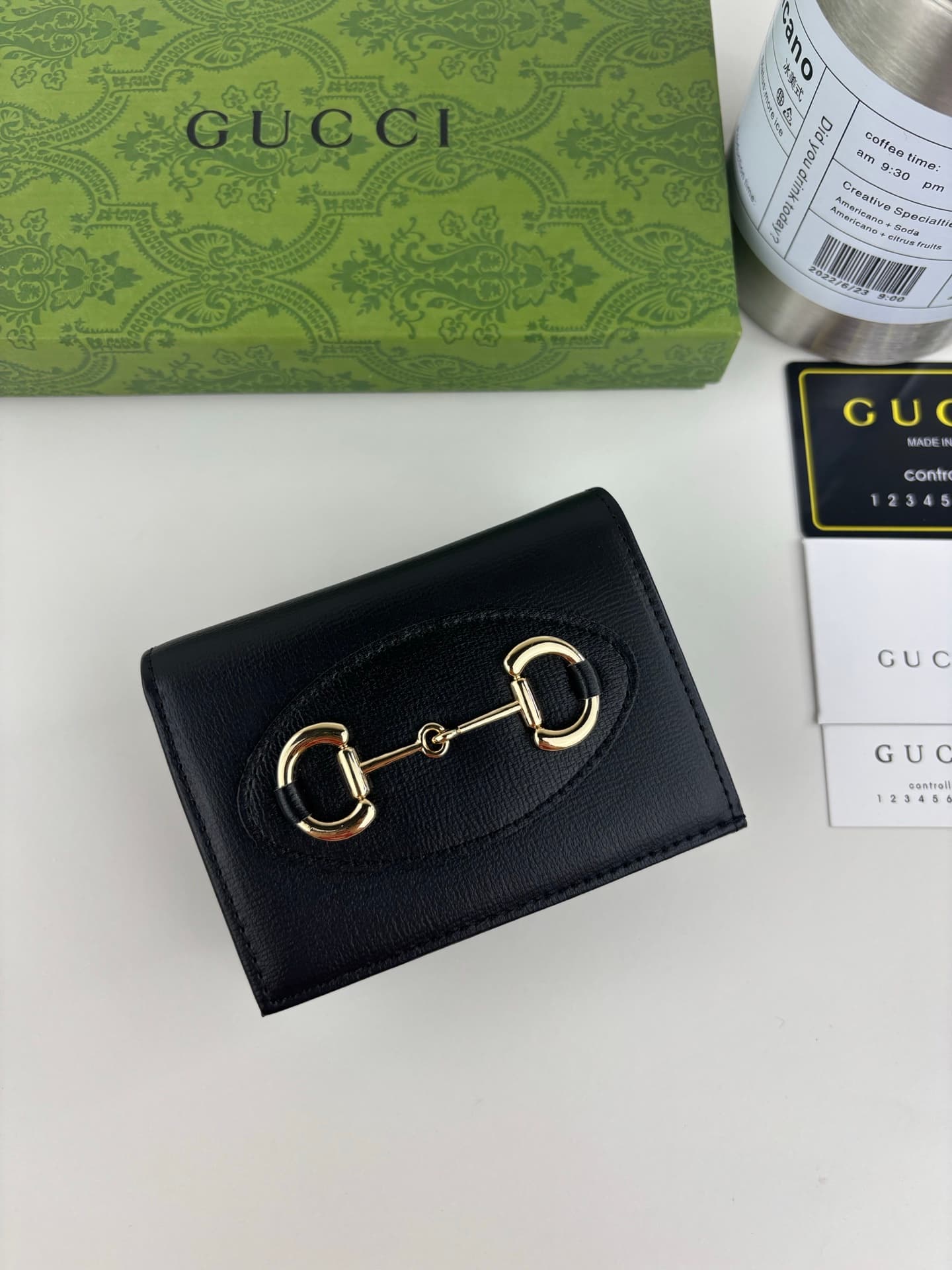 Gucci Black Wallet 621887