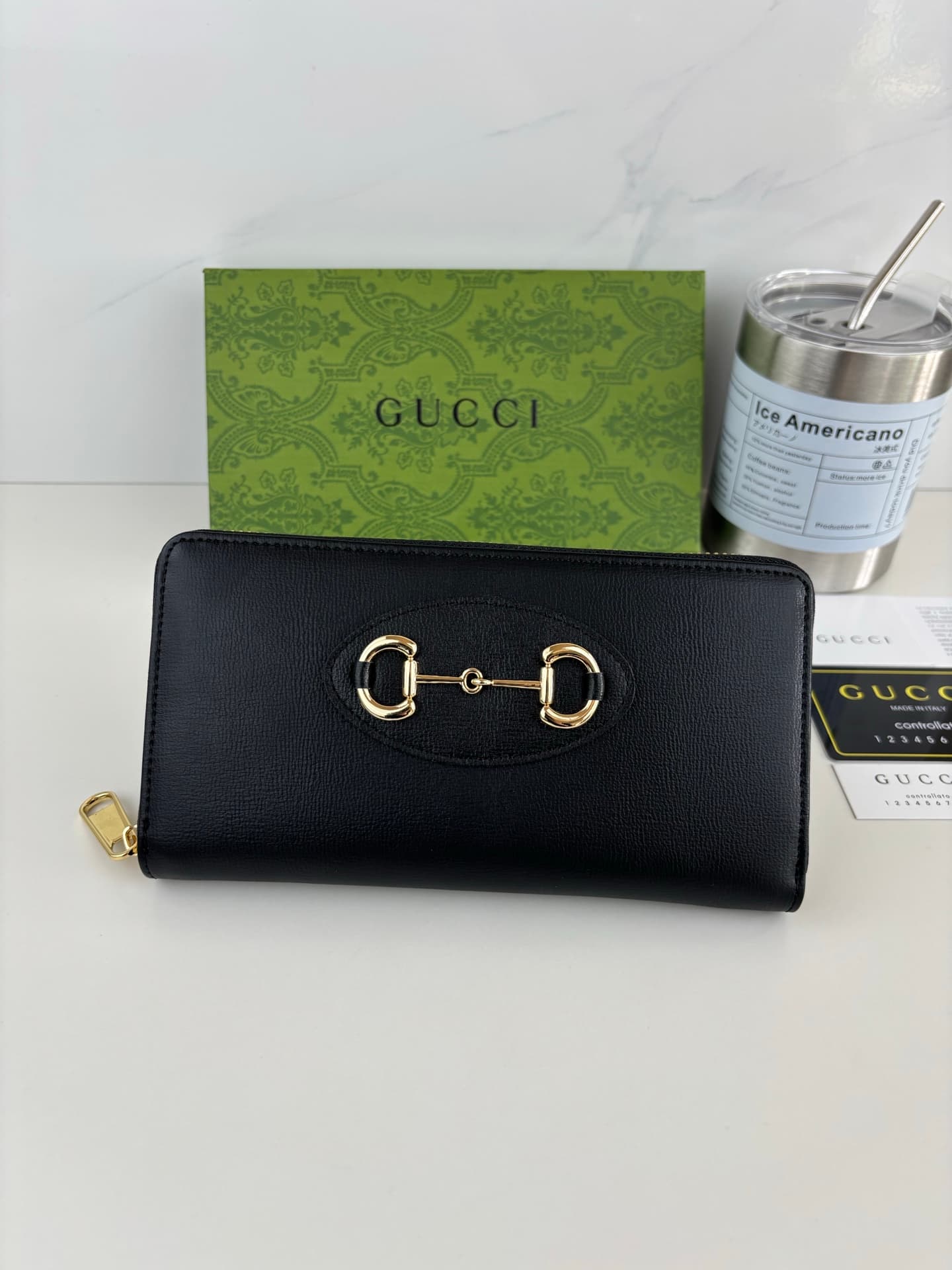 Gucci Black Wallet 621889