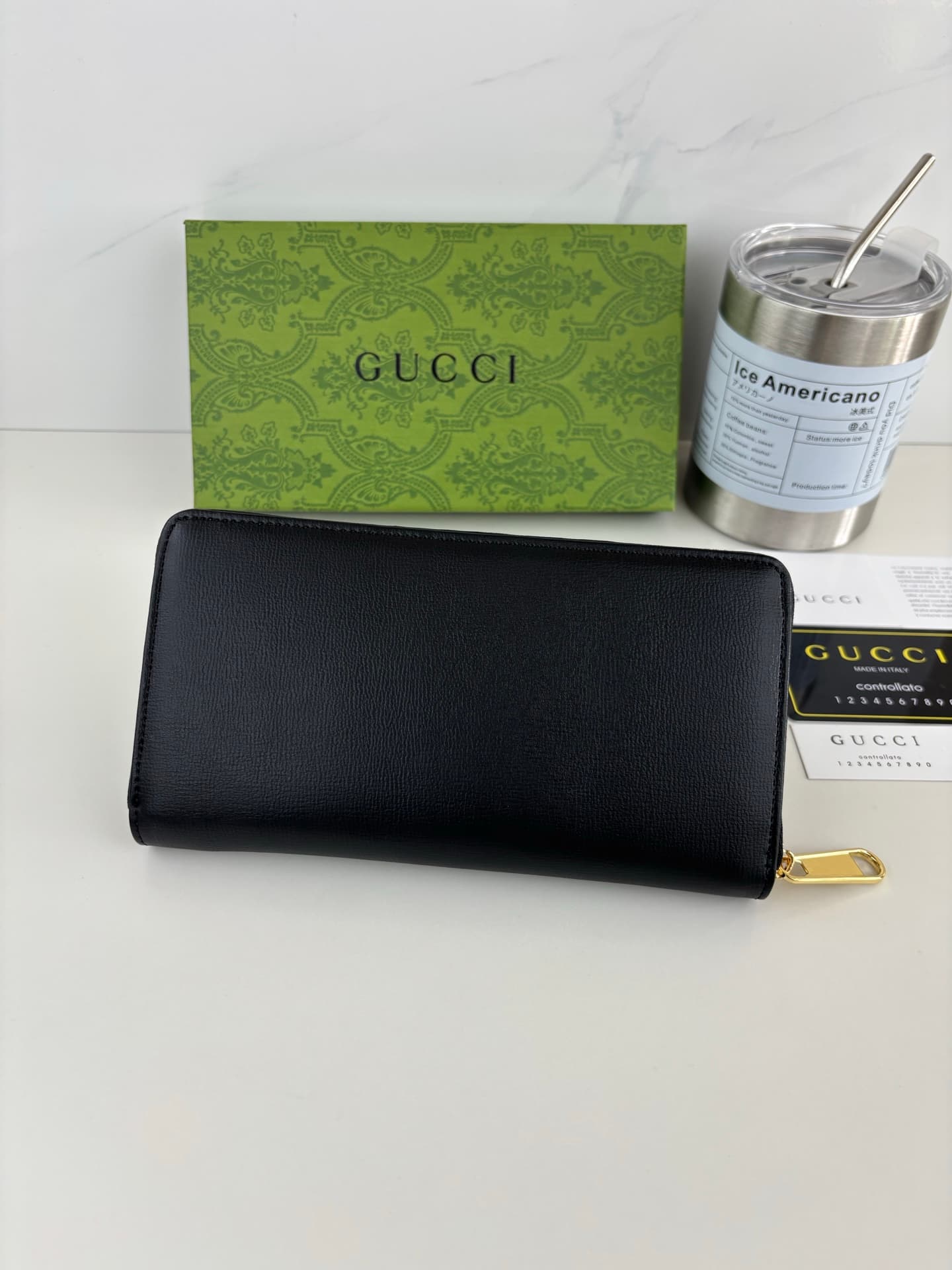 Gucci Black Wallet 621889