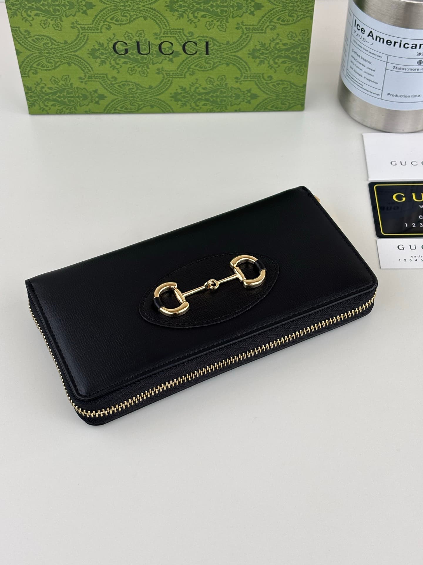 Gucci Black Wallet 621889