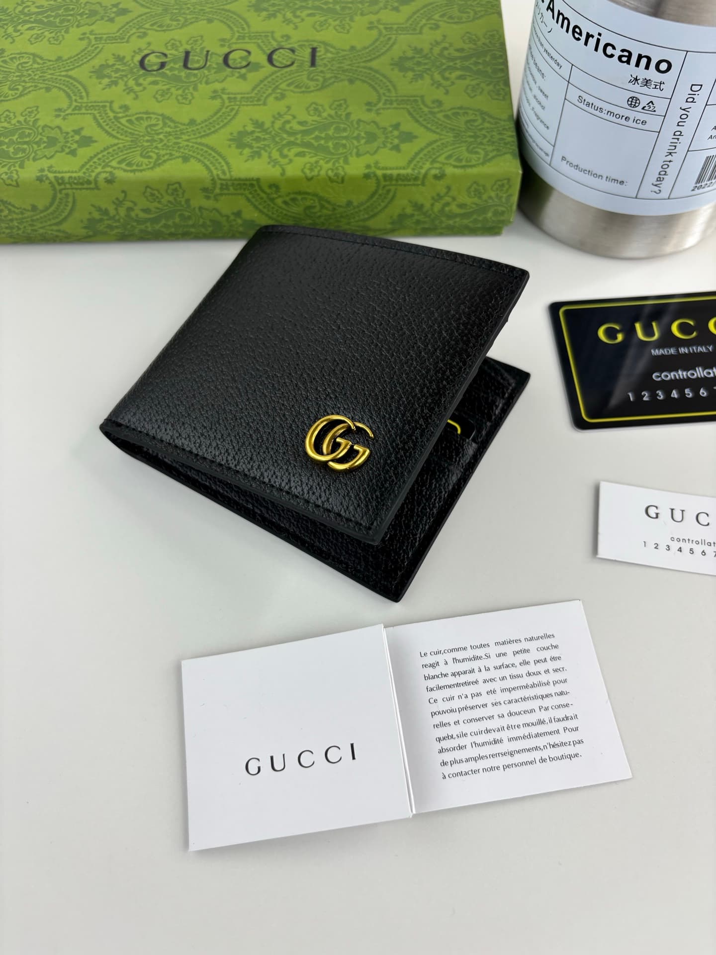 Gucci Black Wallet 428726