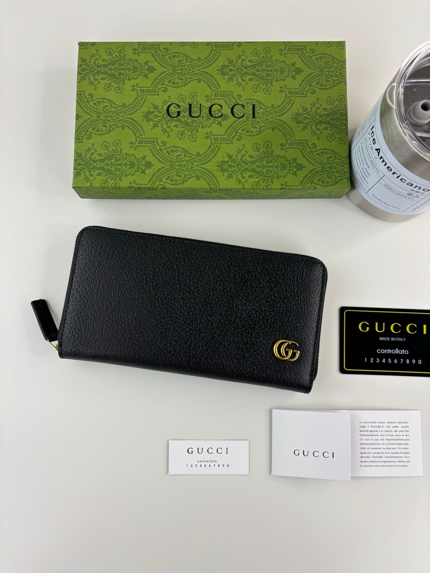 Gucci Black Wallet 428736