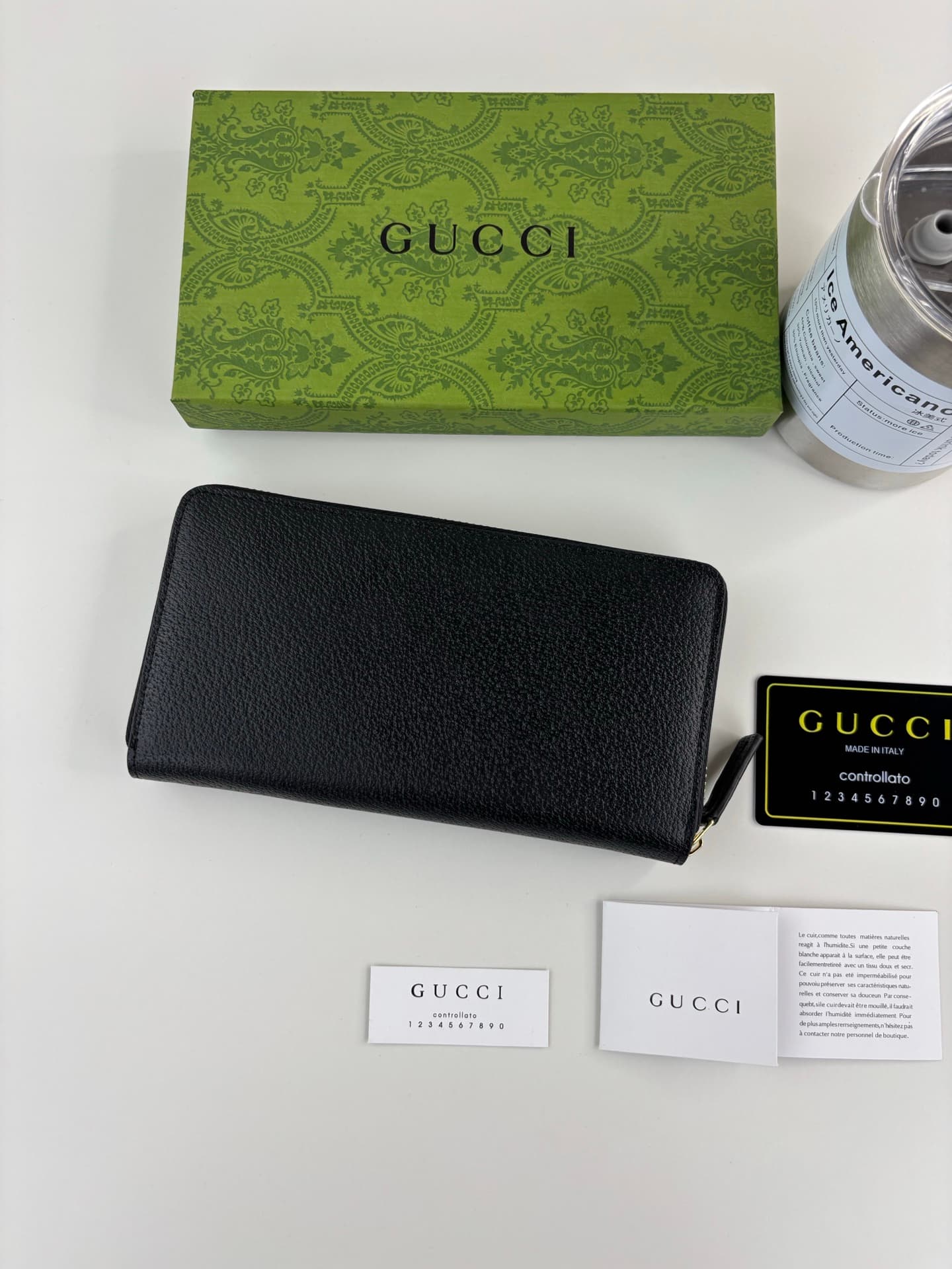 Gucci Black Wallet 428736