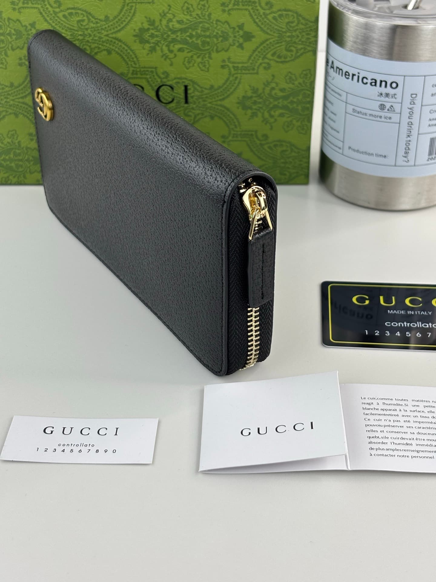 Gucci Black Wallet 428736