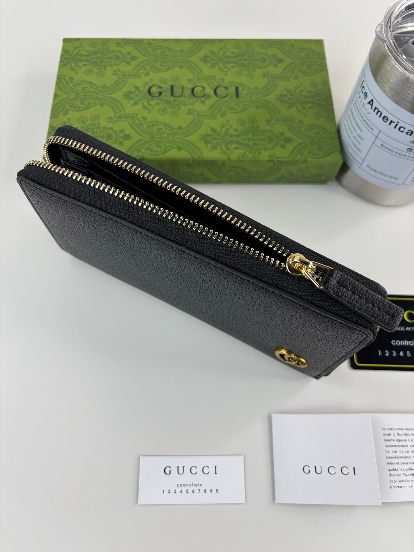 Gucci Black Wallet 428736