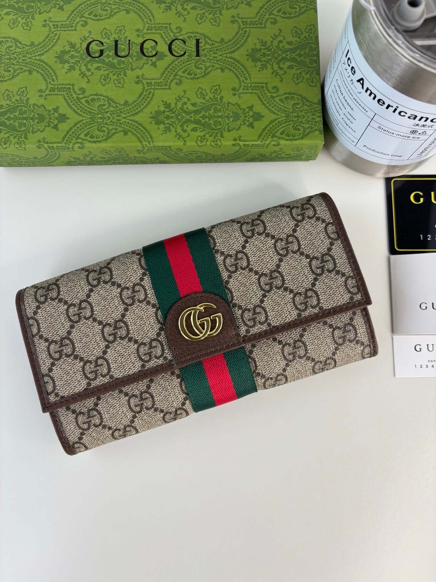 Gucci Green Wallet 838485