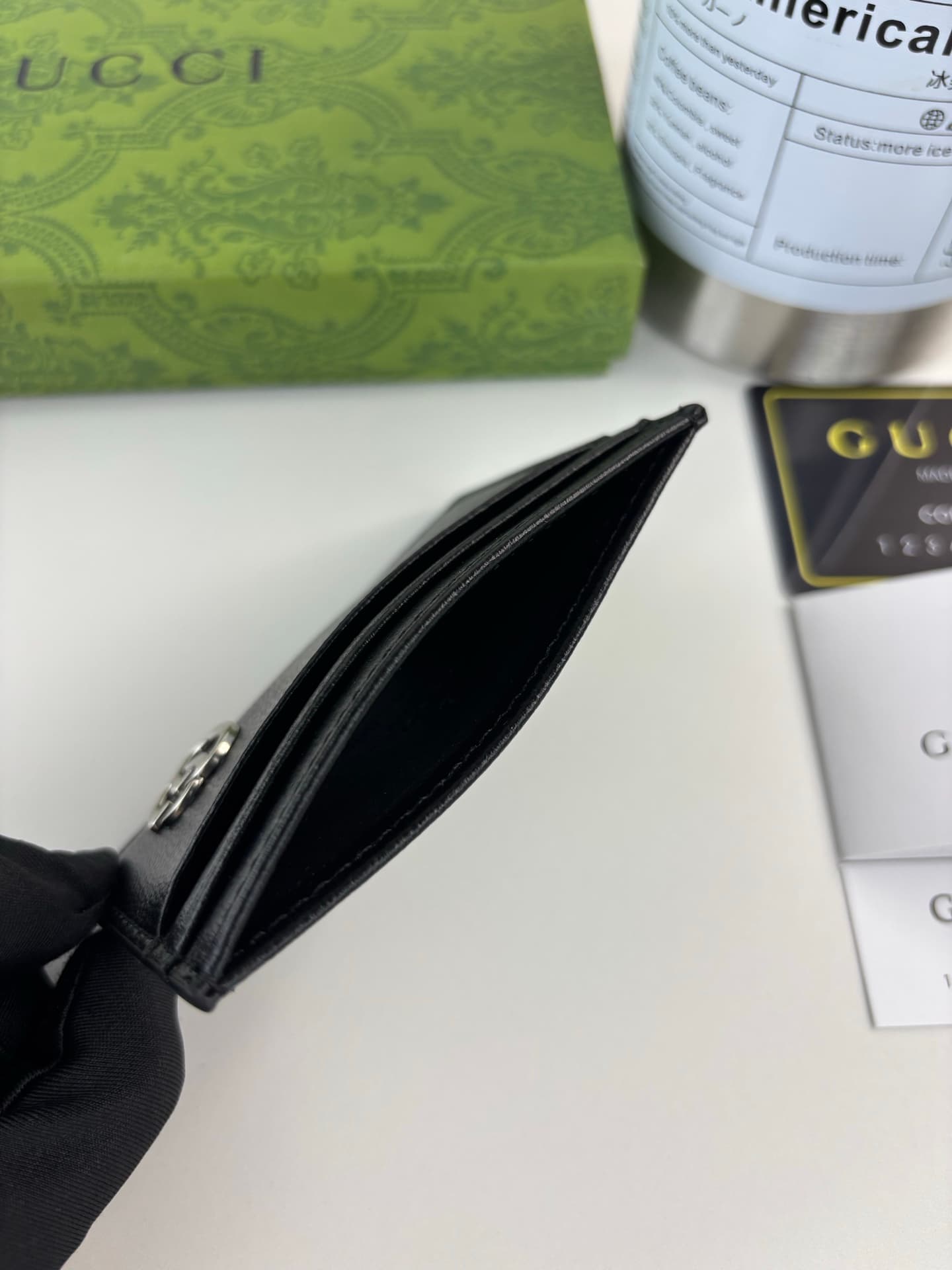 Gucci Black Wallet 657588